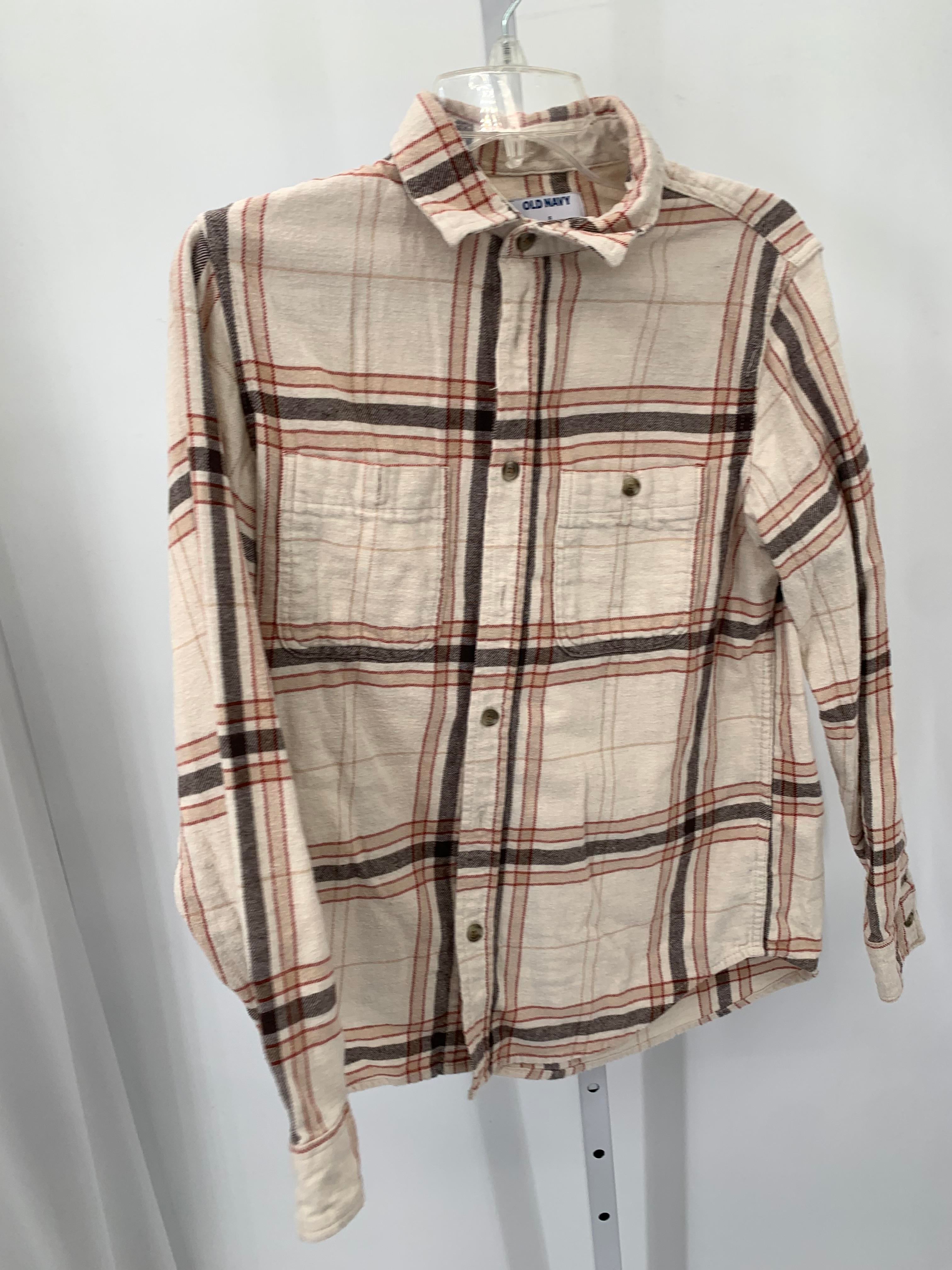 PLAID BTN DOWN