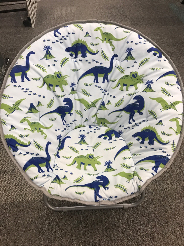 Foldable Kids Dinosaur Saucer Chair