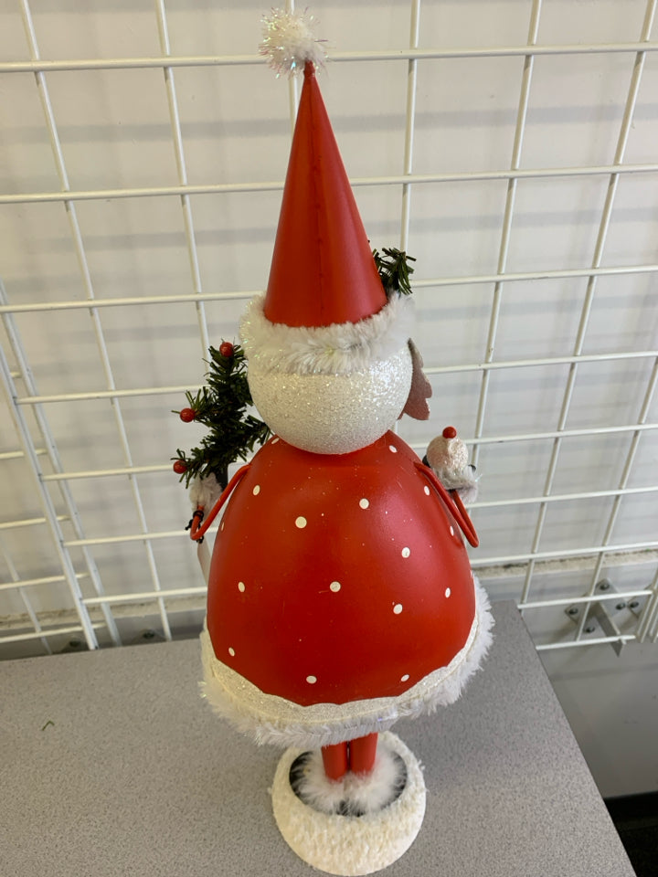 PIER 1 WOOD SPRINGY SANTA.