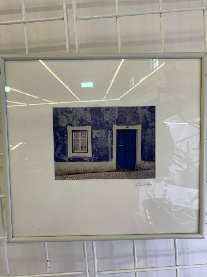 BLUE DOOR PHOTOGRAPH- SIGNED LARRY HUMPHREY.