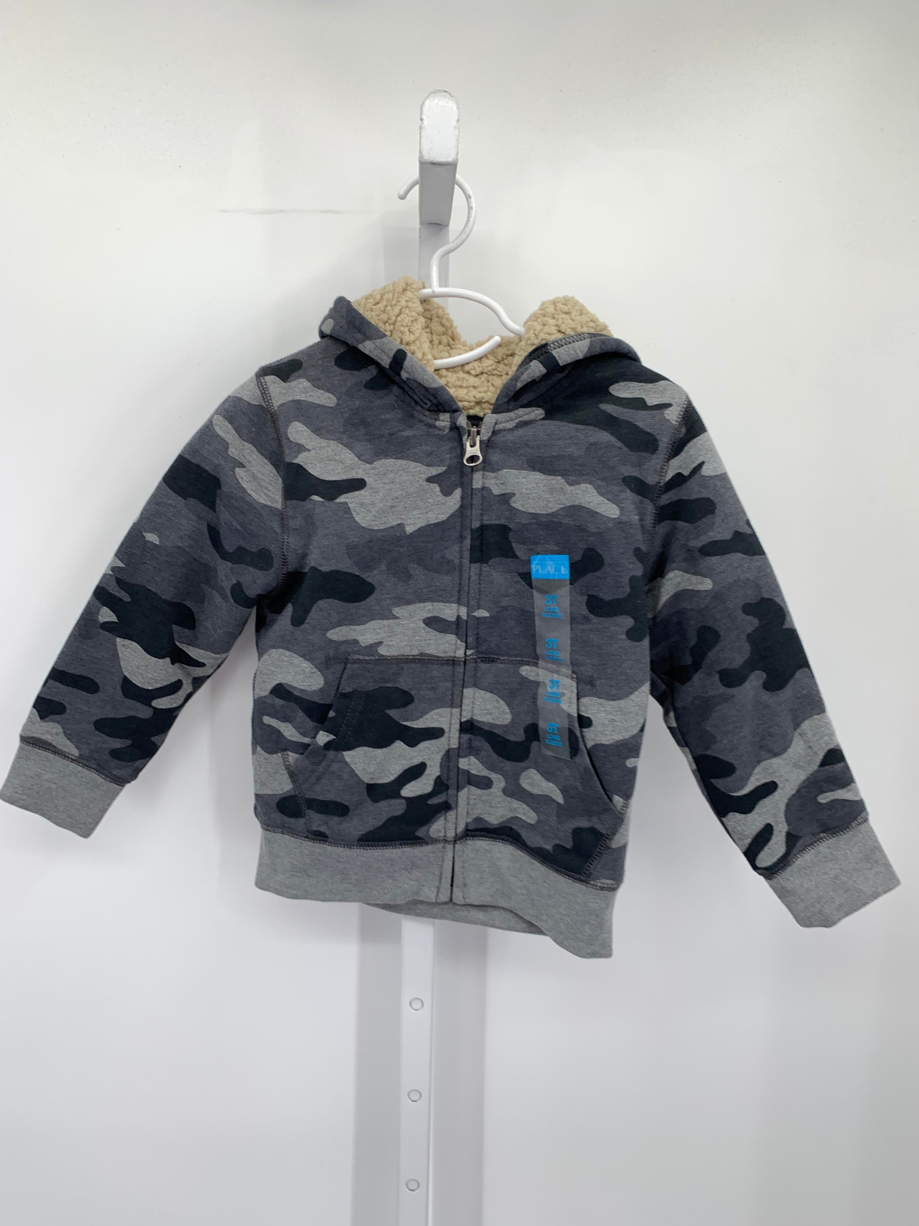 NEW CAMO HOODED SHERPA LINED