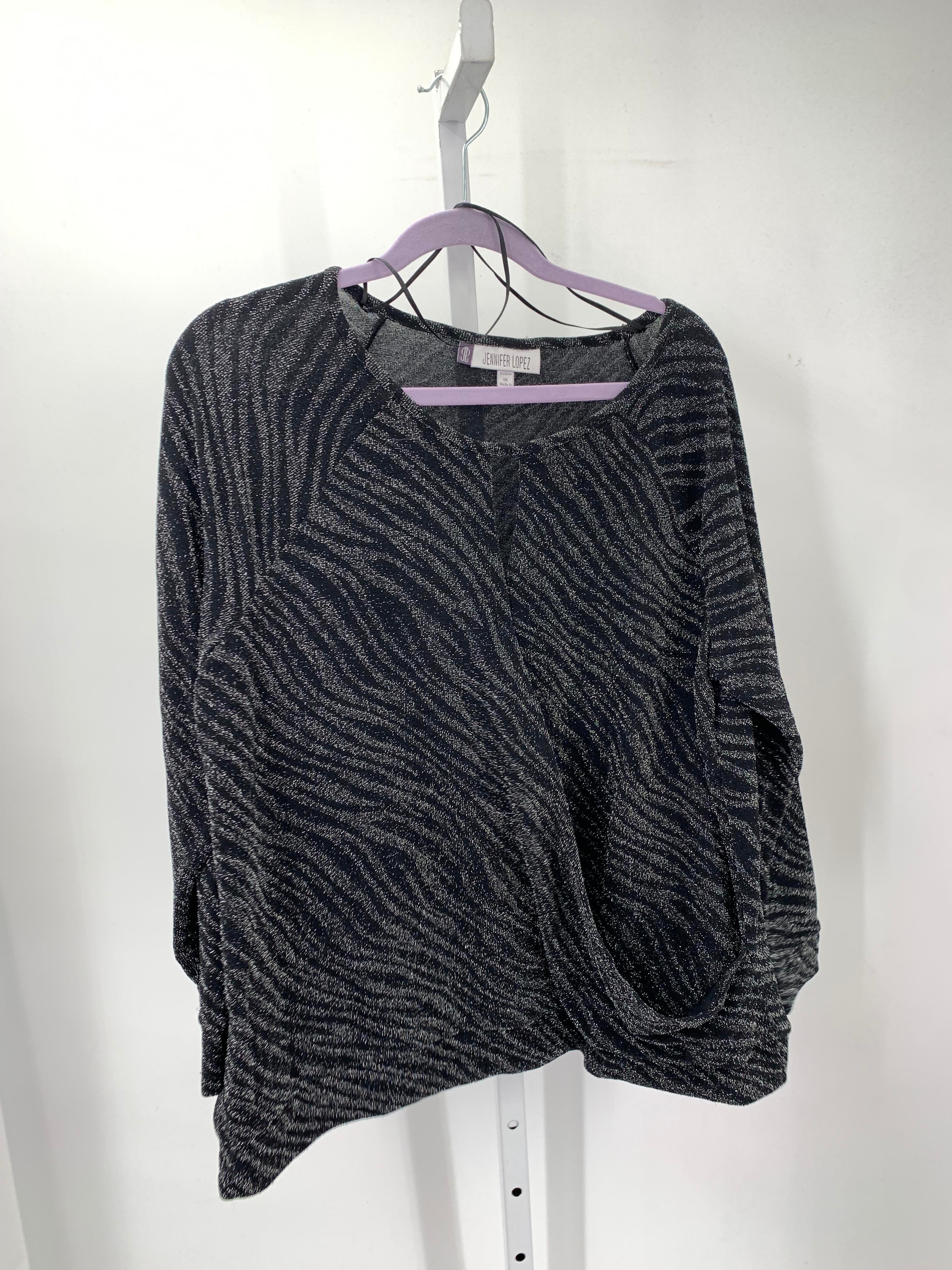 Jennifer Lopez Size 1X Womens Long Sleeve Shirt