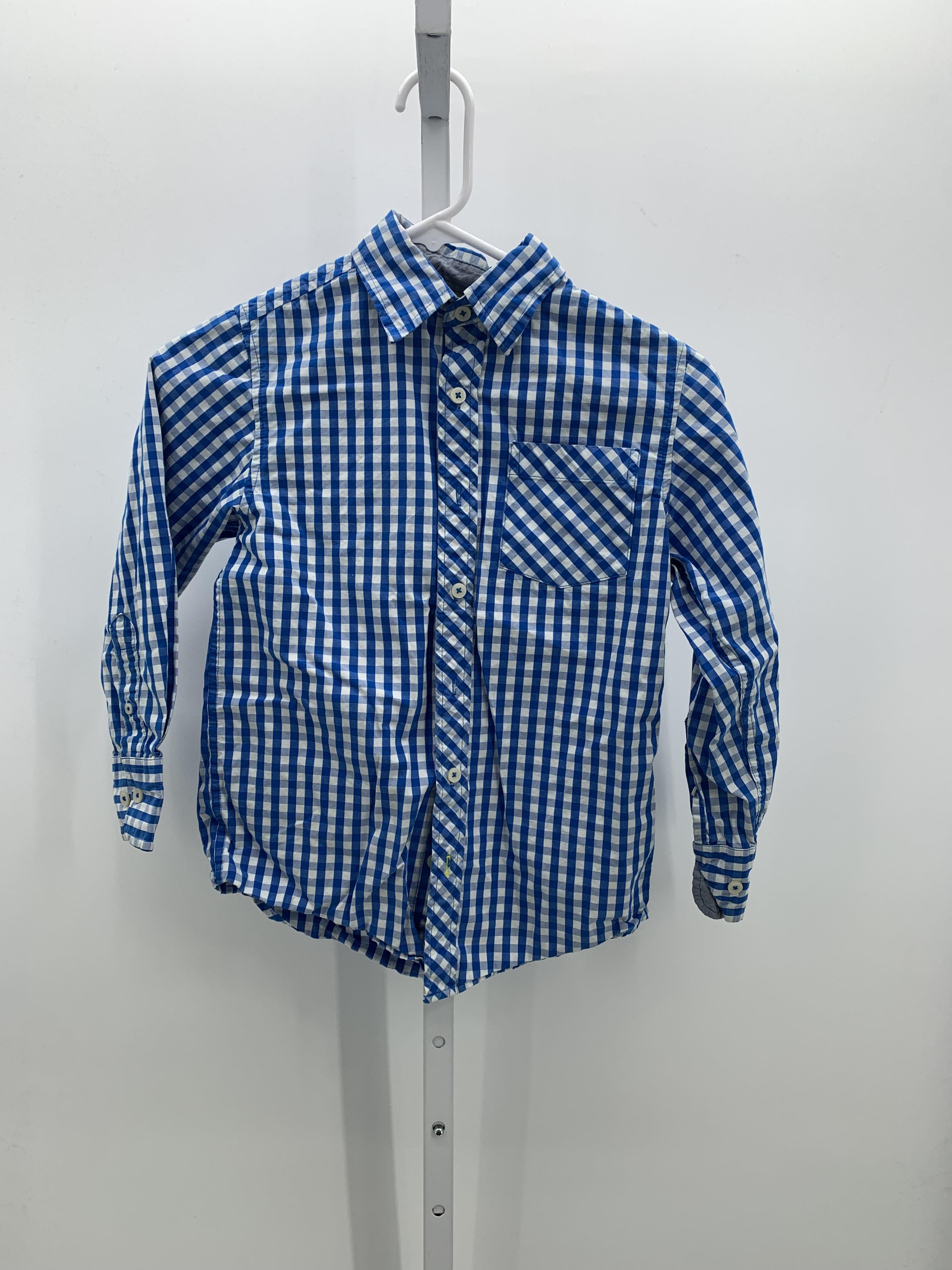 WHITE PLAID BTN DOWN
