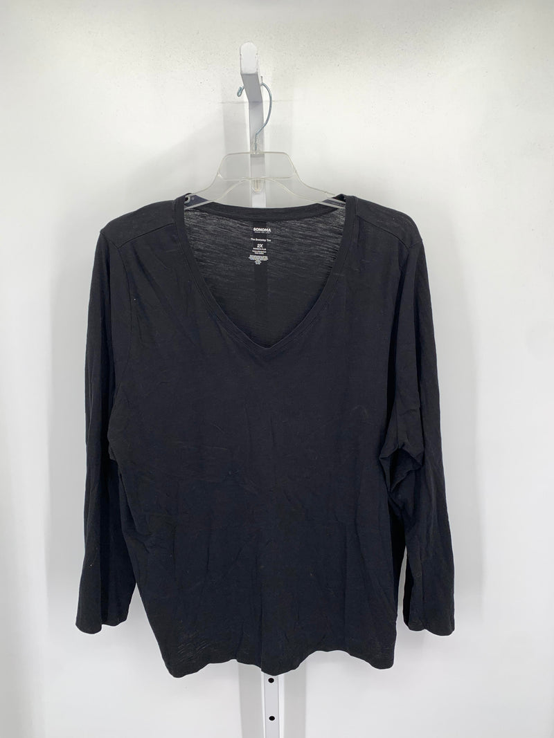 Sonoma Size 2X Womens Long Sleeve Shirt