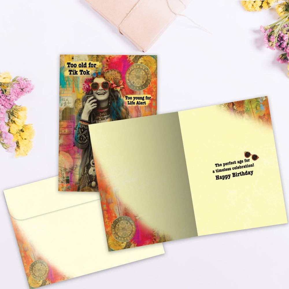 Timeless Hippie, Birthday Card
