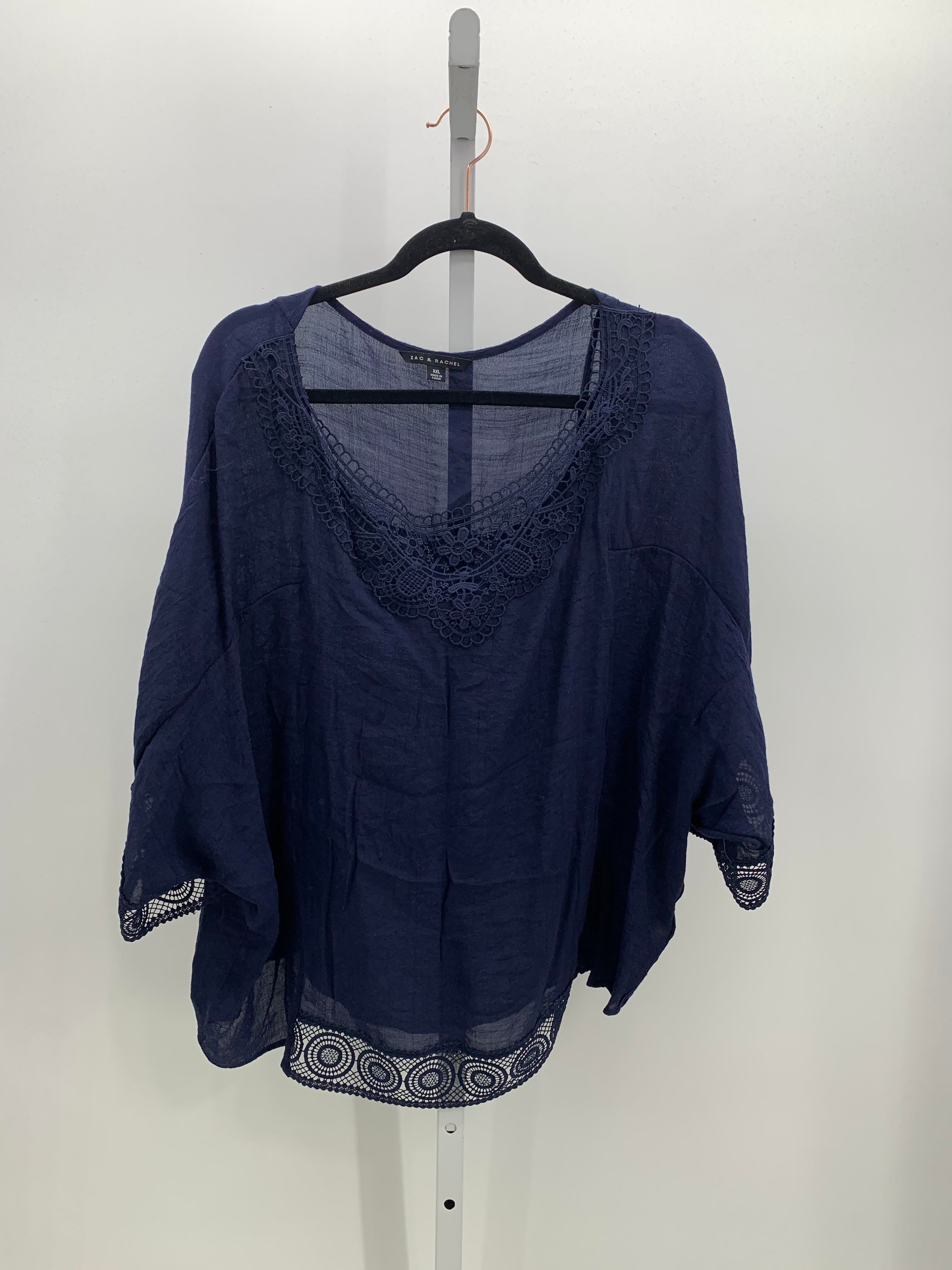 Zac & Rachel Size XXL Misses Short Sleeve Shirt