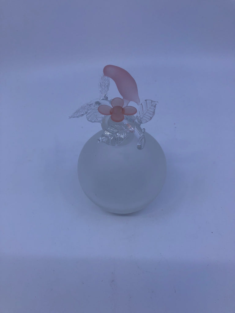 VTG HUMMINGBIRD FLORAL PERFUME EMPTY BOTTLE.
