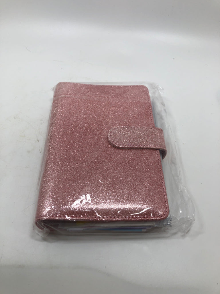 PINK GLITTER MONEY SAVING ORGANIZER.
