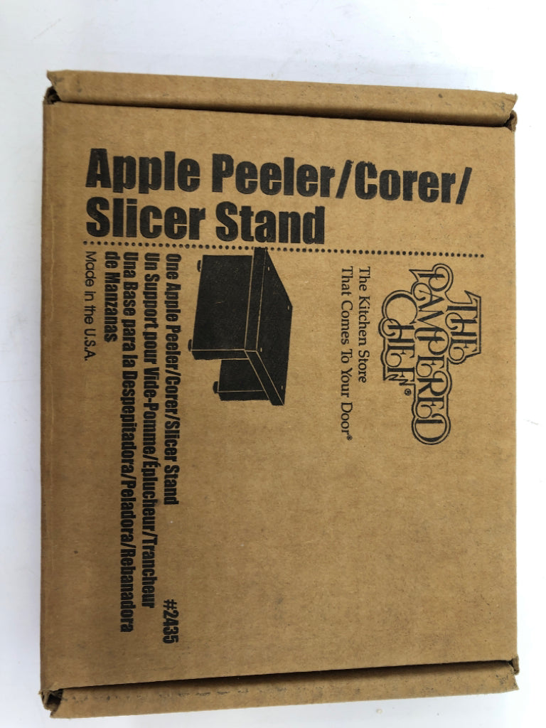 NIB APPLE PEELER STAND.