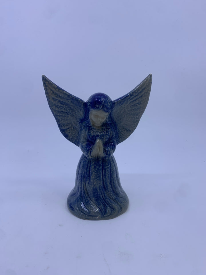 BLUE POTTERY ANGEL.