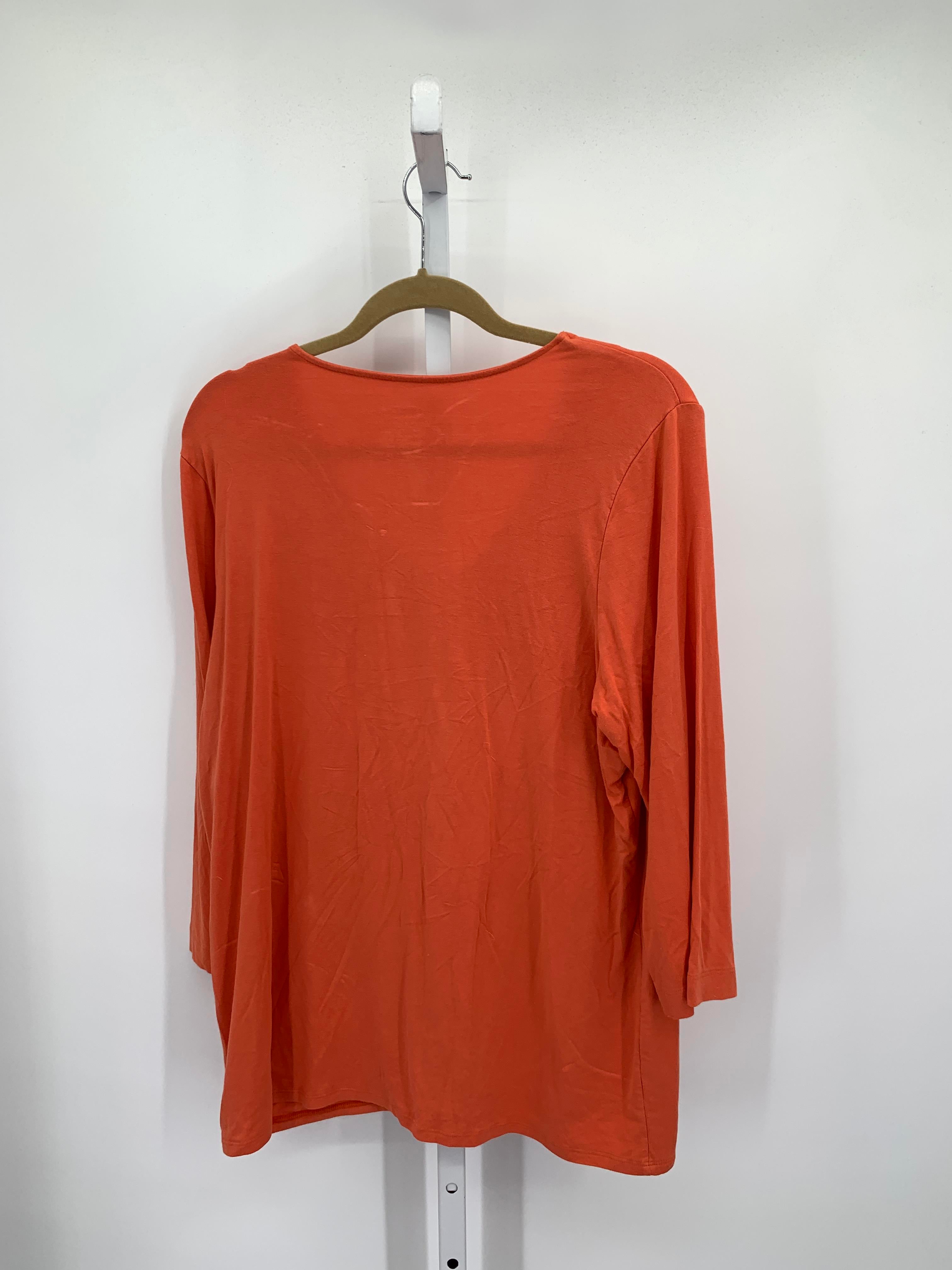 Chico's Size Extra Large Misses 3/4 Sleeve Shirt