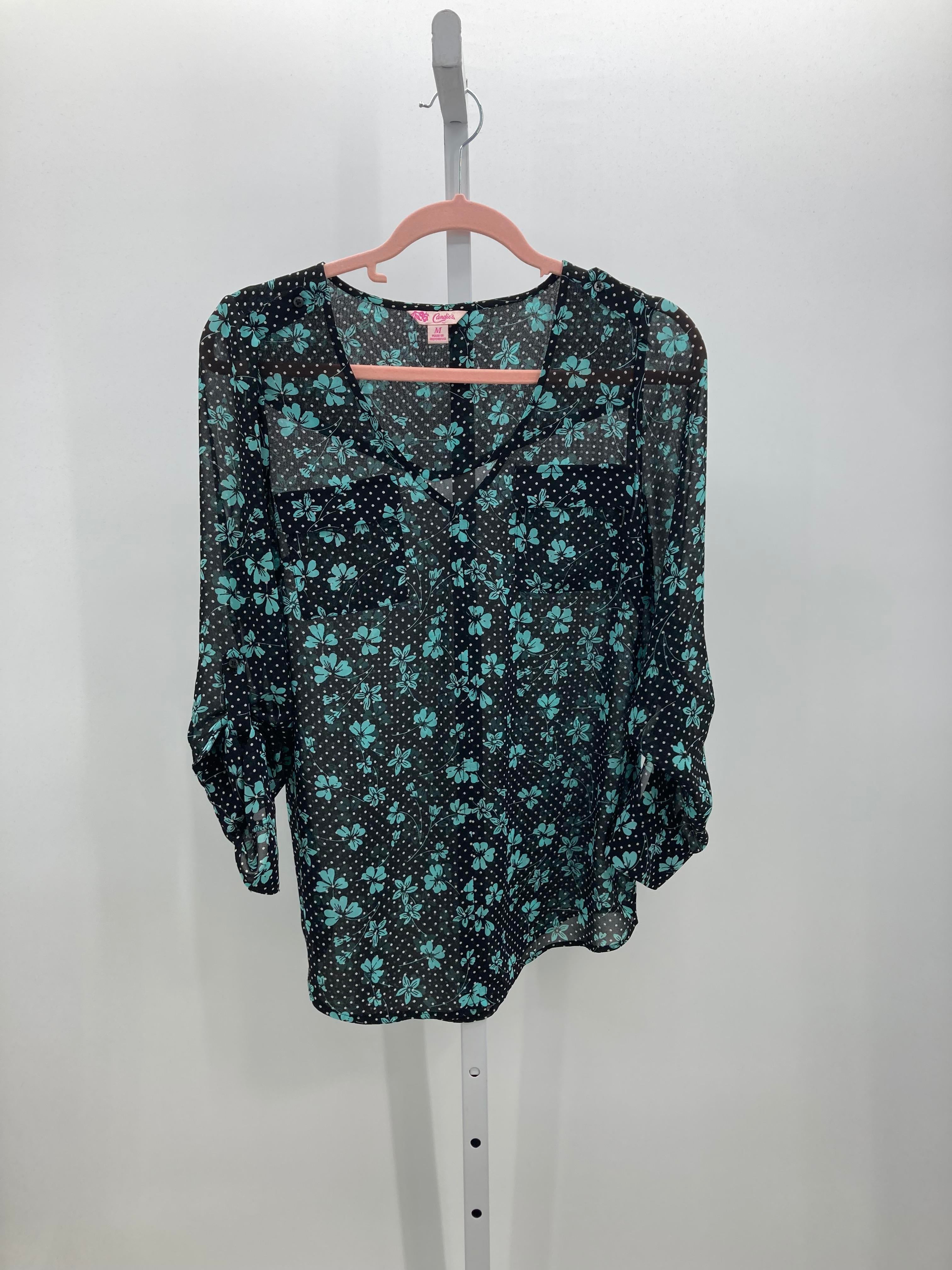 Candies Size Medium Juniors Long Sleeve Shirt