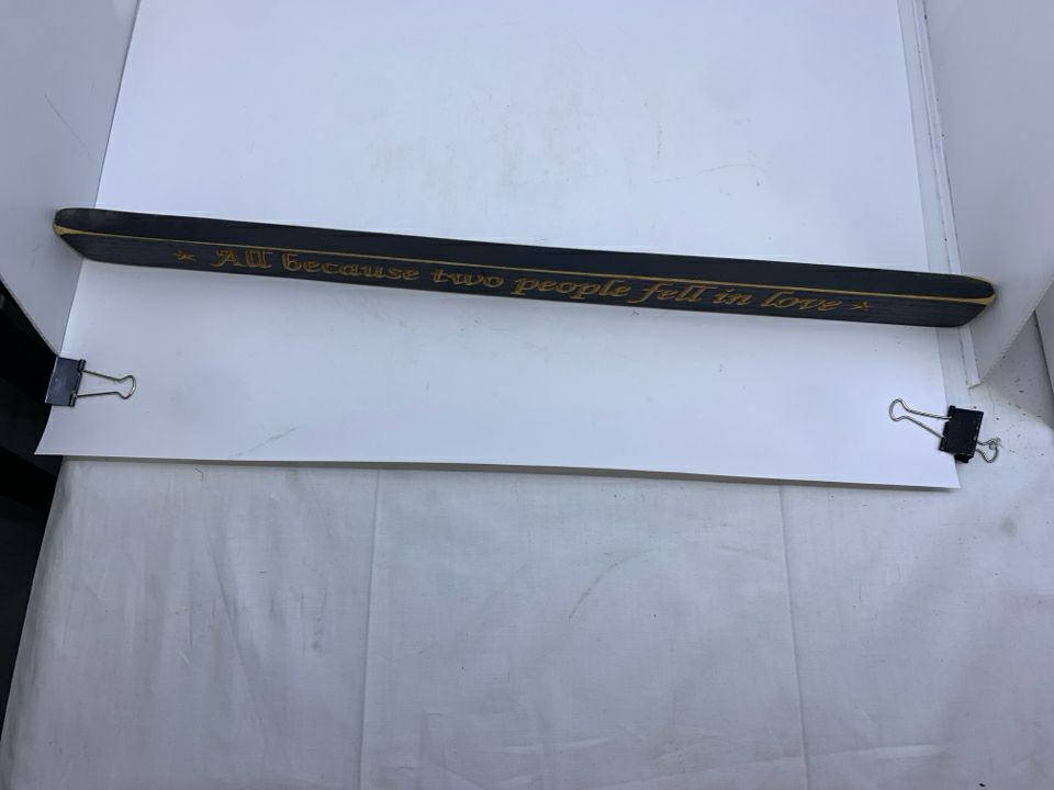 ALL BECAUSE- SKINNY SIGN.