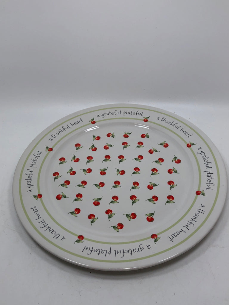 GRATEFUL/THANKFUL PLATE.
