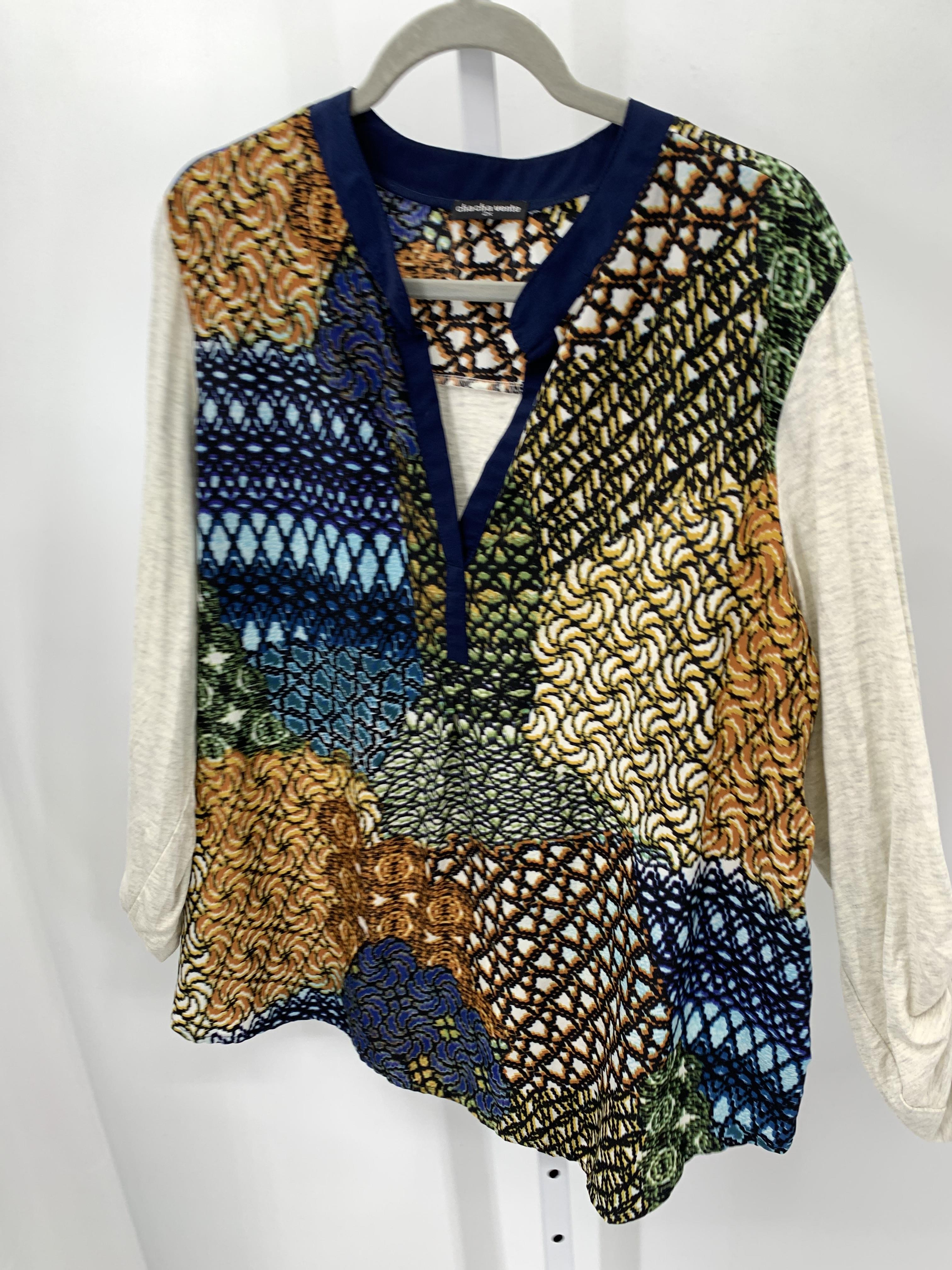 Cha Cha Vente Size 2X Womens Long Sleeve Shirt