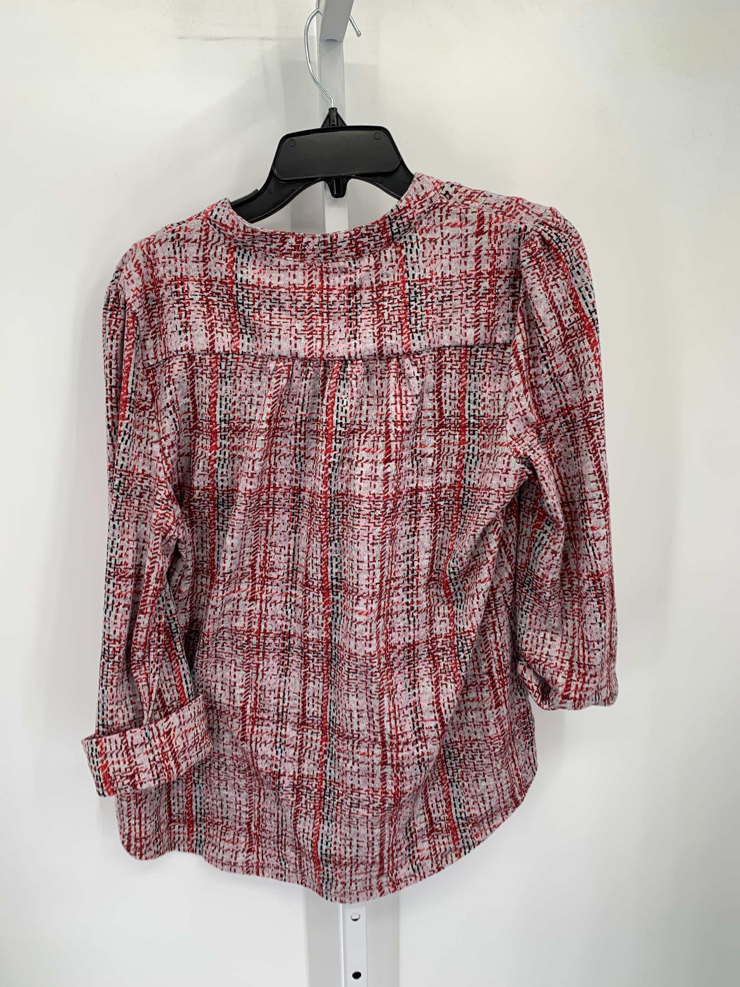 Kim Rogers Size Large Misses 3/4 Sleeve Shirt