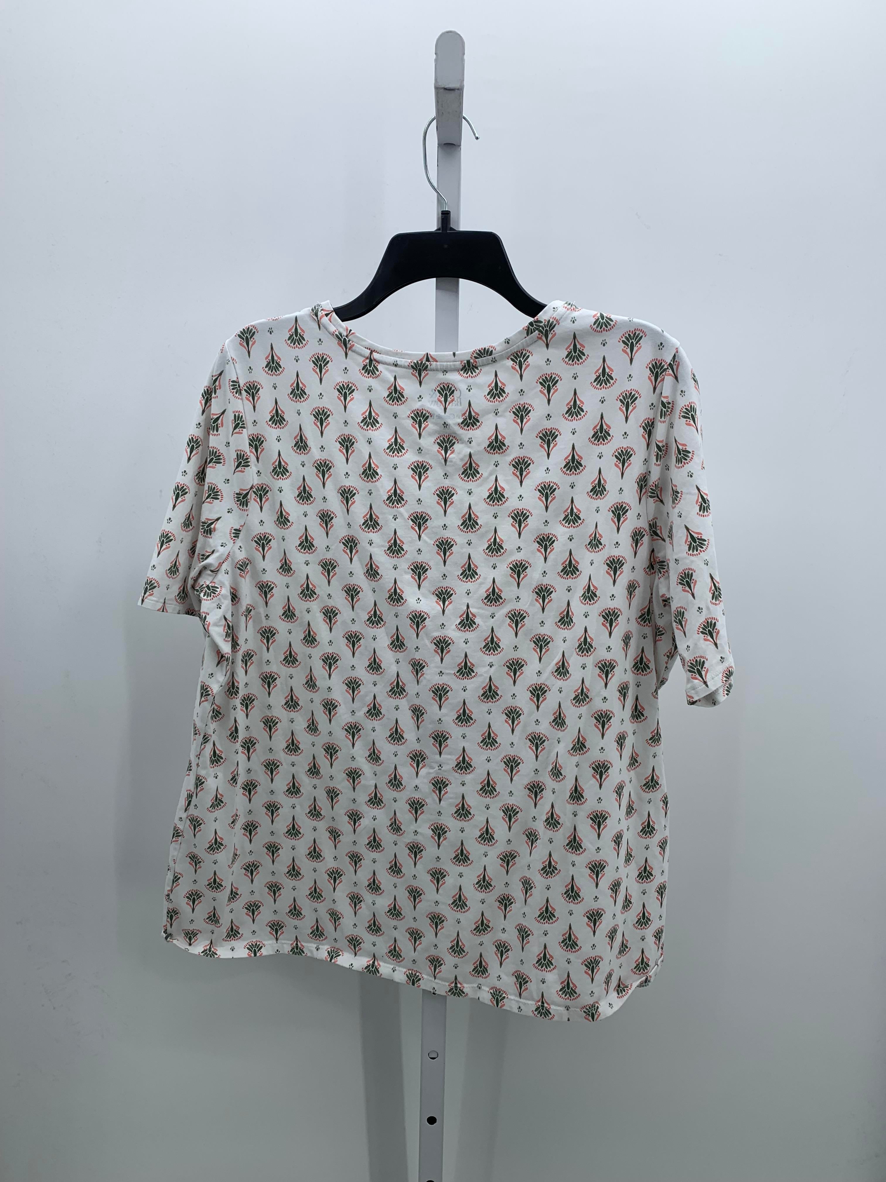 Croft & Barrow Size XXL Misses Short Sleeve Shirt
