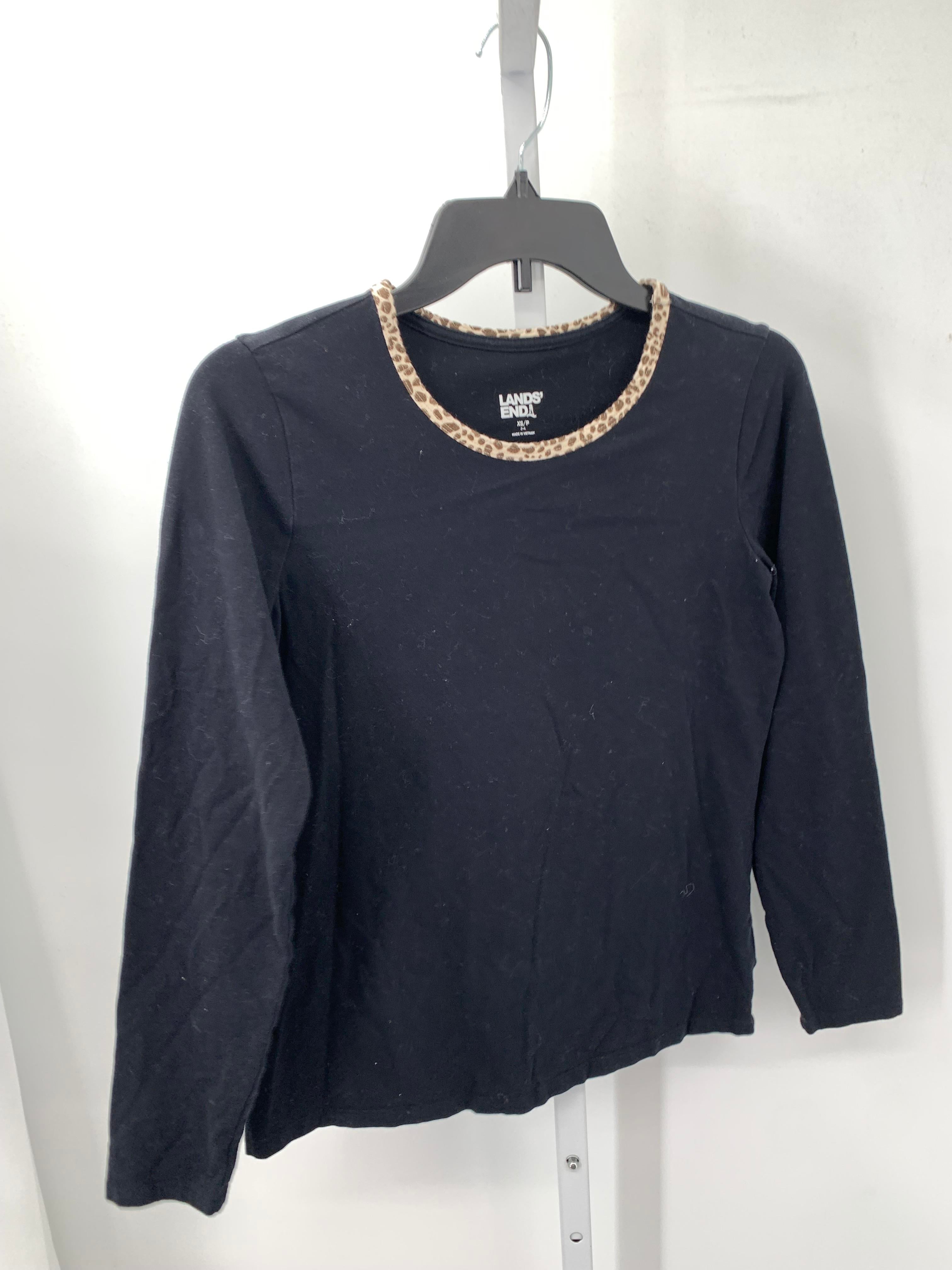 Lands End Size X Small Misses Long Sleeve Shirt