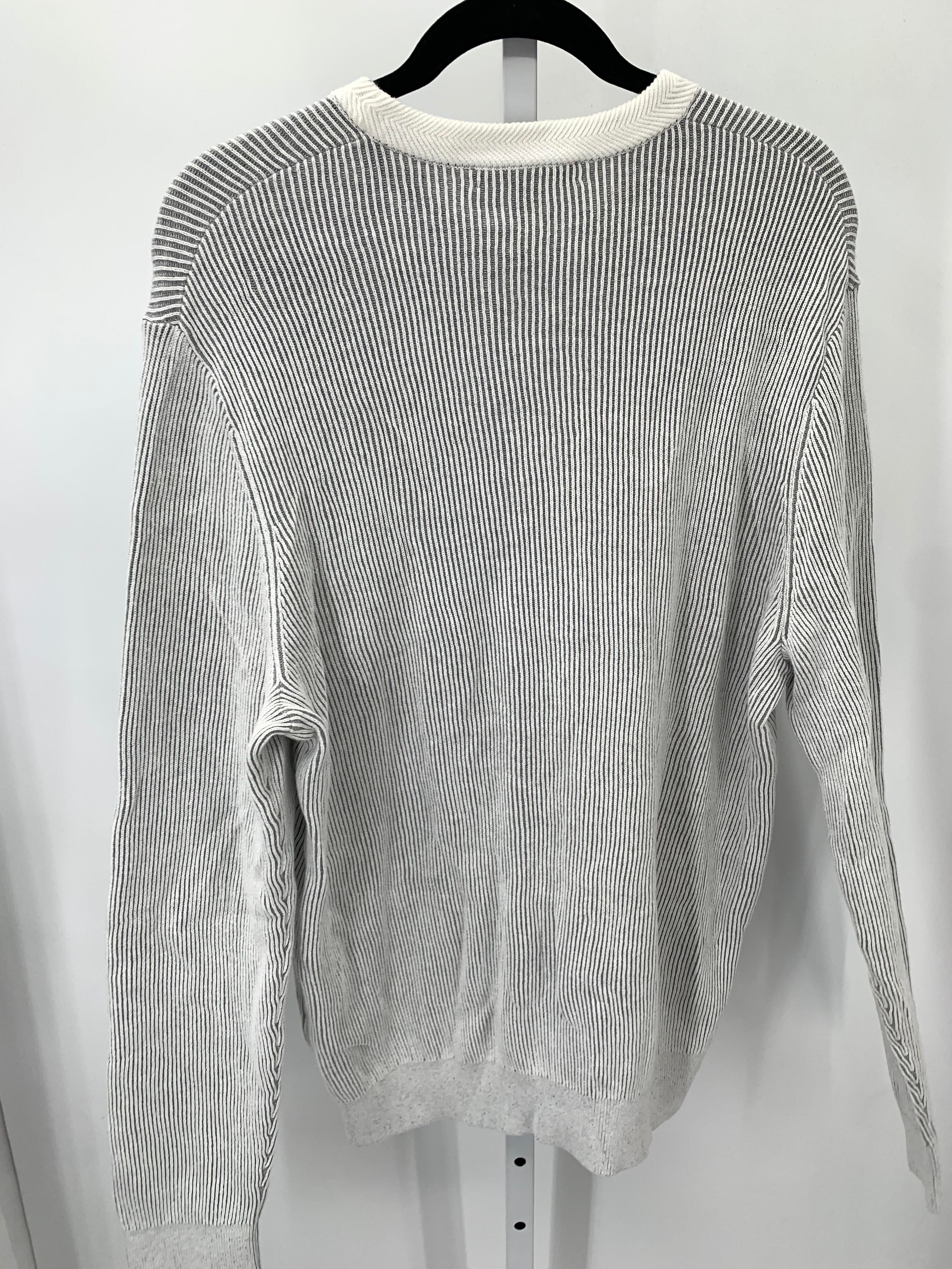 WHITE RIBBED SWEATER