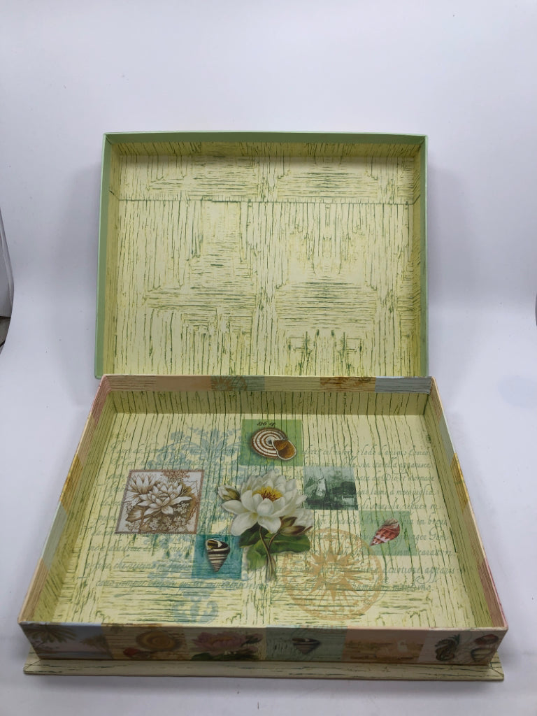 NAUTICAL THEMED STORAGE BOX.