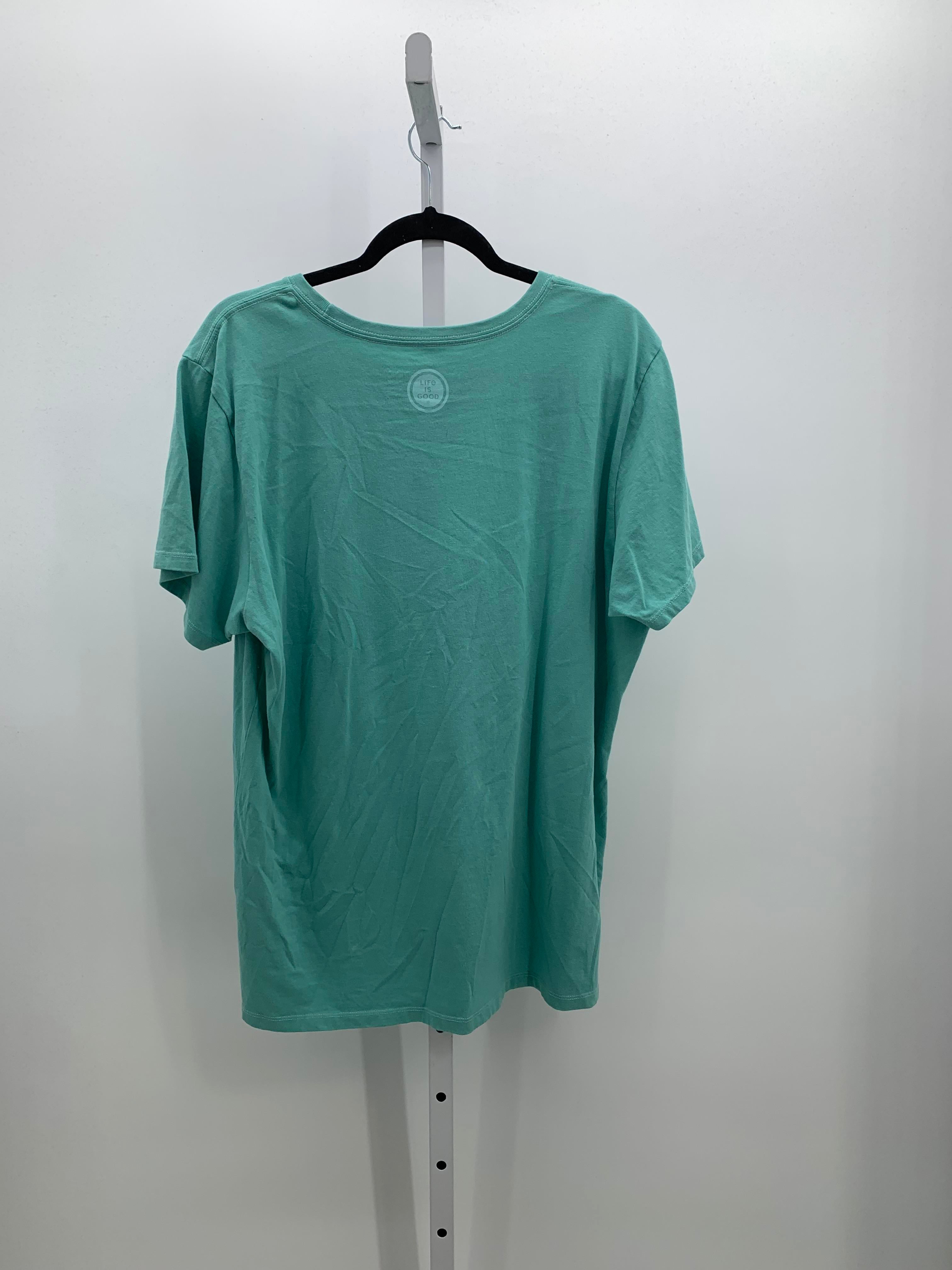 Life is Good Size Extra Large Misses Short Sleeve Shirt