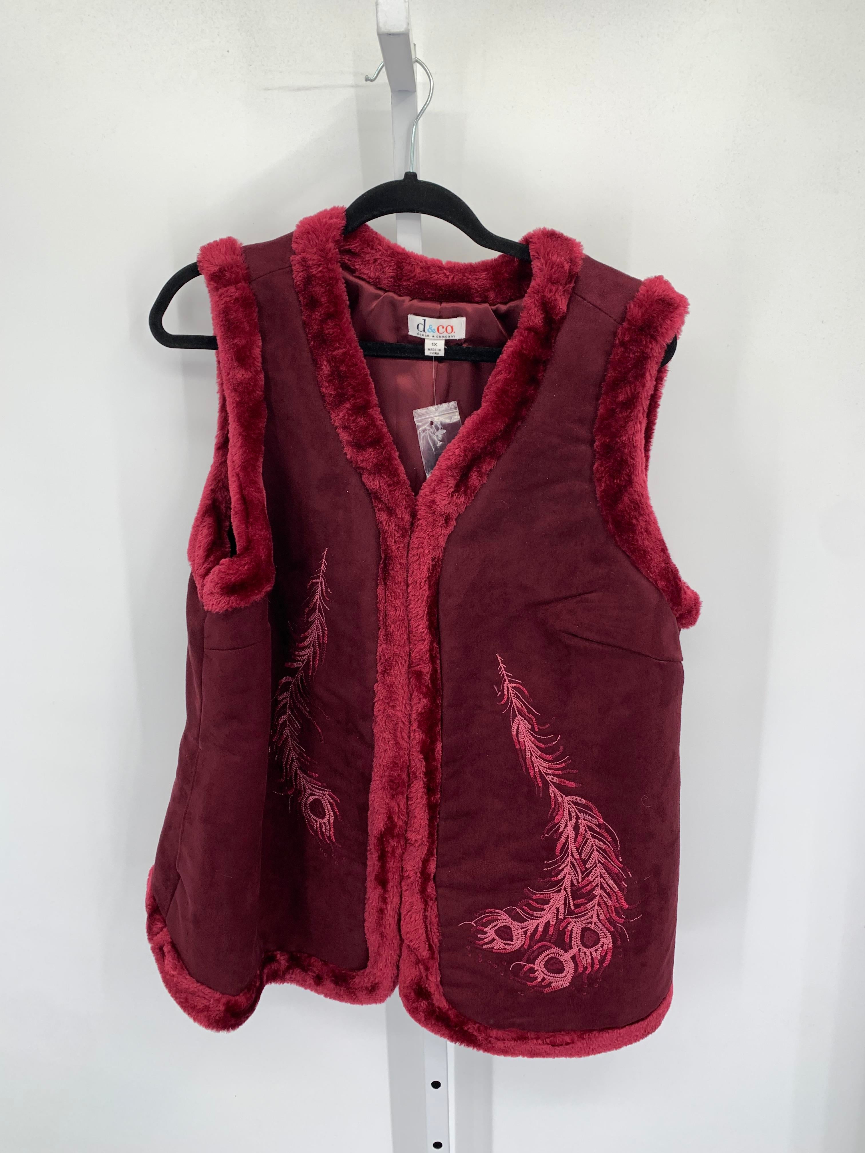 d & co. Size 1X Womens Vest