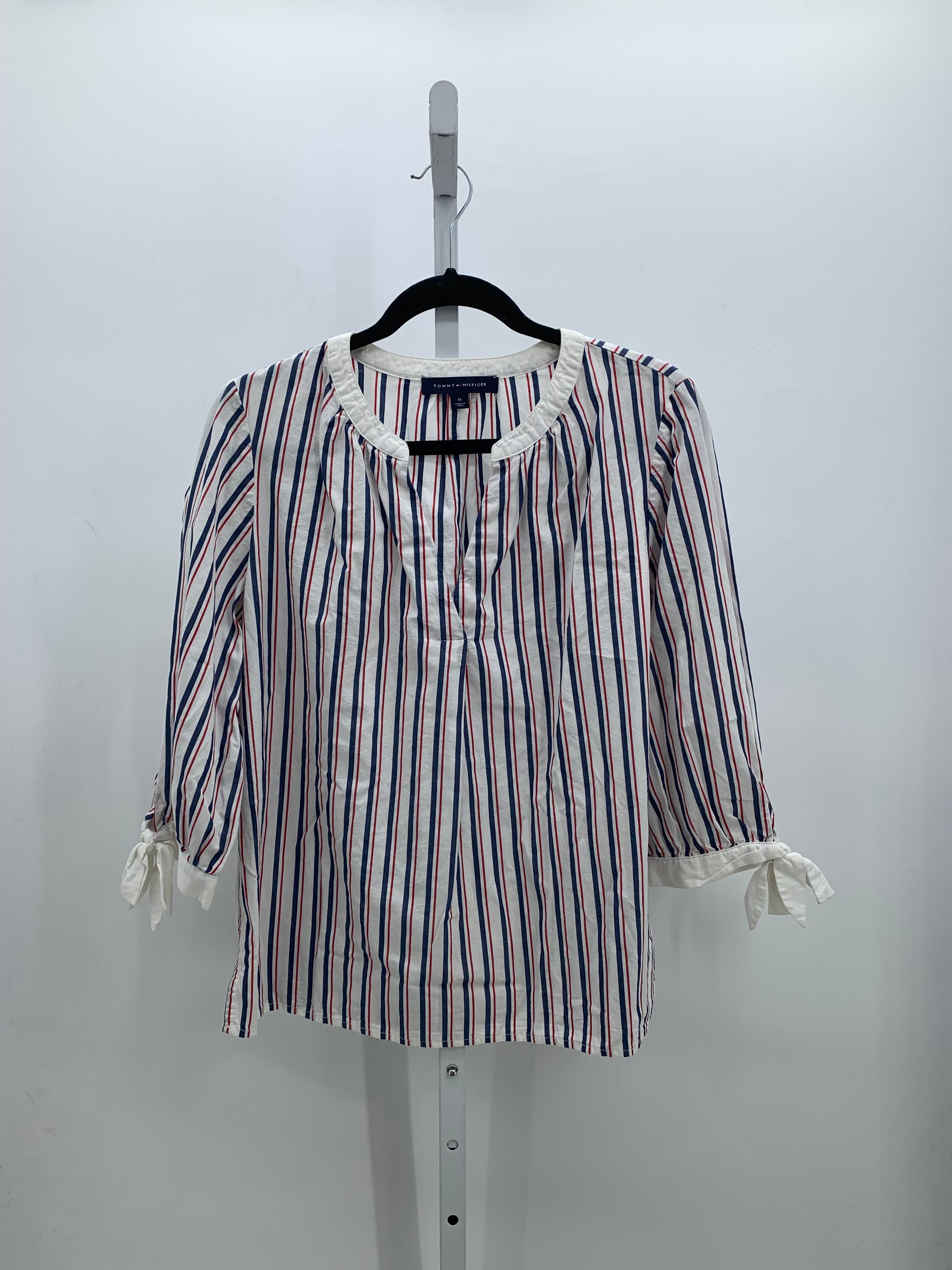 Tommy Hilfiger Size Medium Misses 3/4 Sleeve Shirt