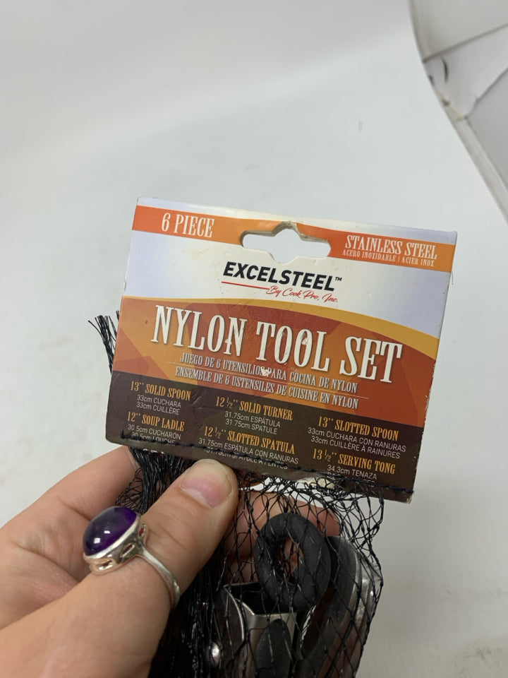 IN PACKAGE 6 PC NYLON TOOL SET.