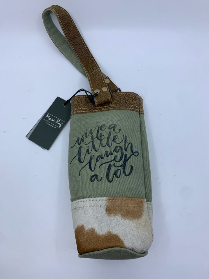 NIP WINE BAG HOLDER "WINE A LITTLE, LAUGH A LOT".