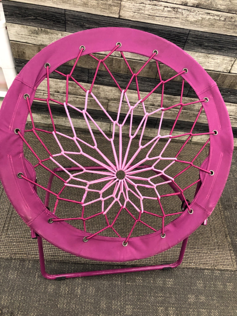 PURPLE FOLDING BUNGEE CHAIR CIRCULAR.