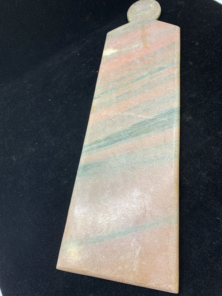 PINK MARBLE SLATE CHEESE BOARD.