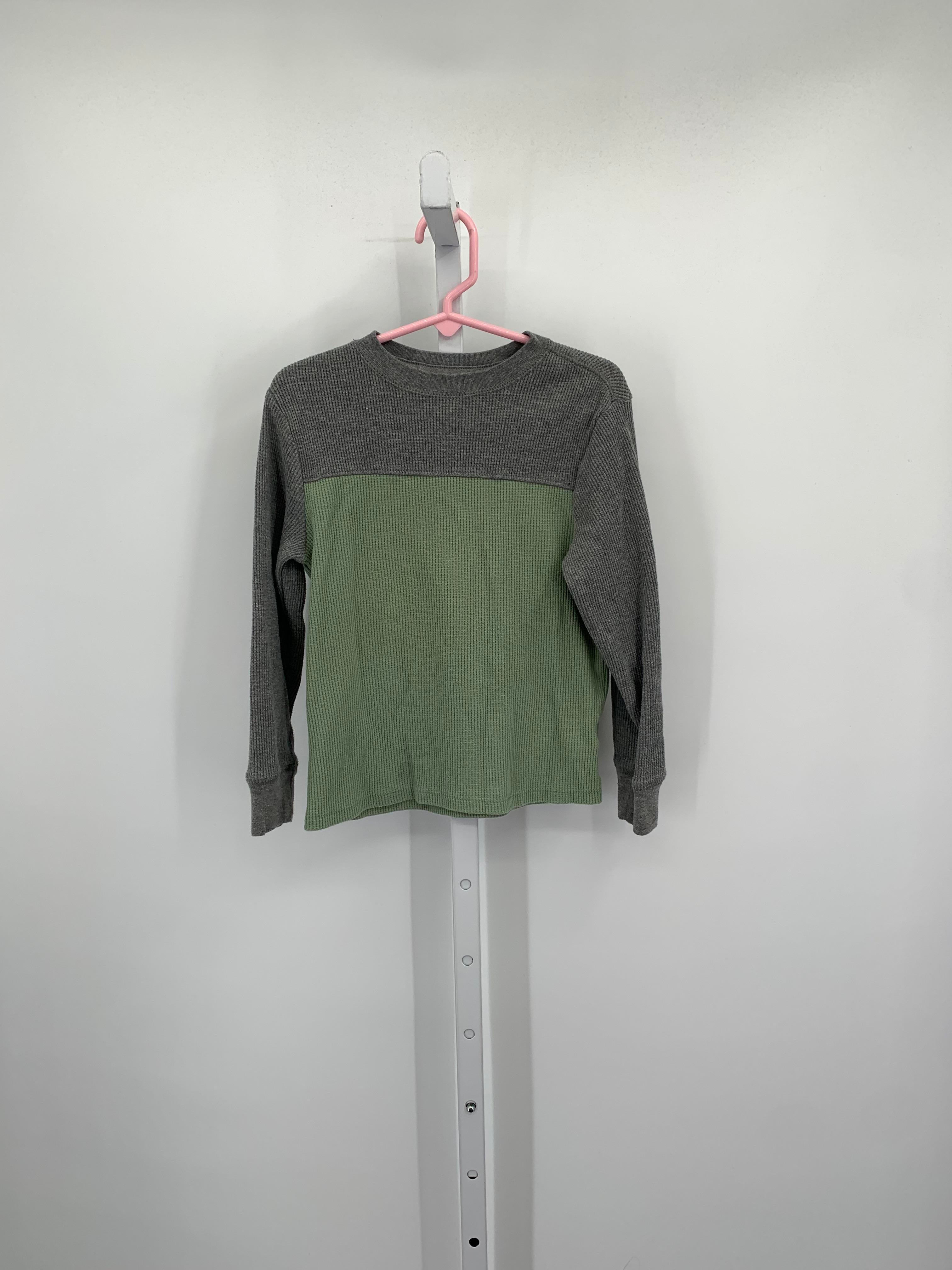 GREEN WAFFLE KNIT SHIRT