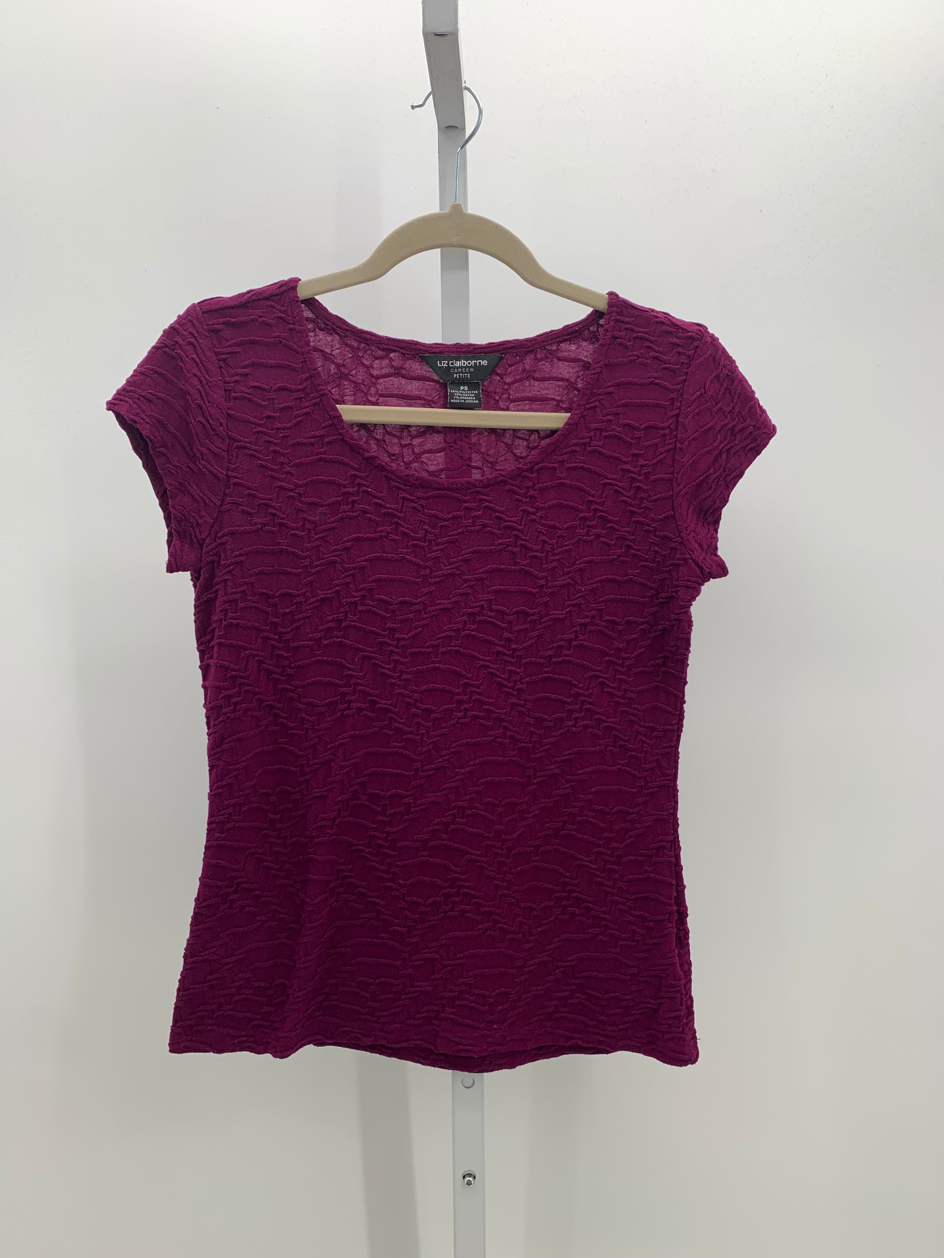 Liz Claiborne Size Small Petite Petite Short Sleeve Shirt