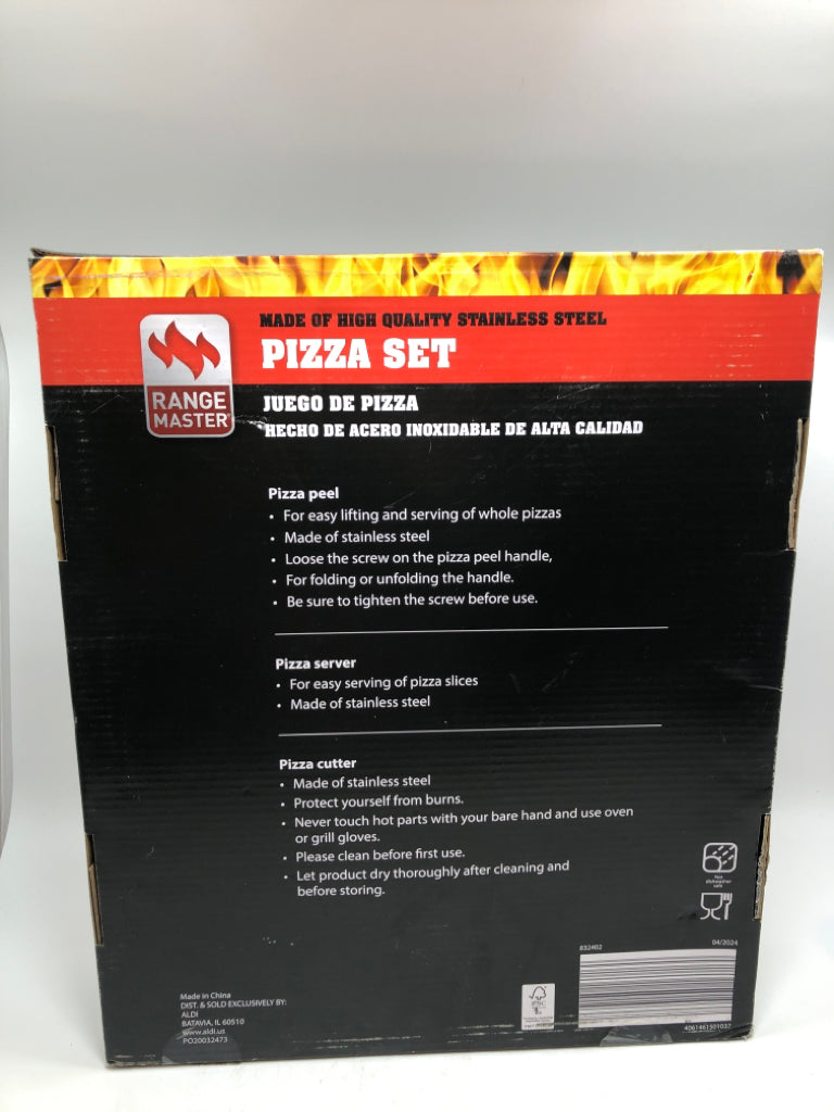 NIB PIZZA SET STAINLESS STEEL.
