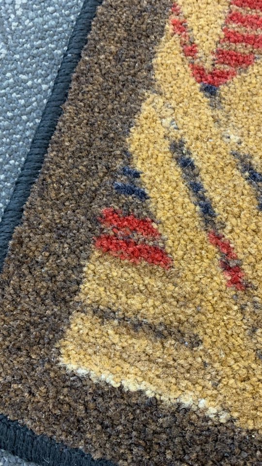 RED & GOLD SANTA FE SPIRIT RUG.