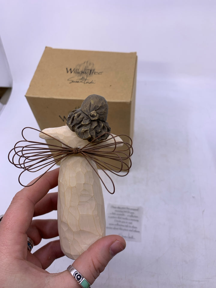 NIB WITH LOVE CURLY HAIR HOLDING HEART.