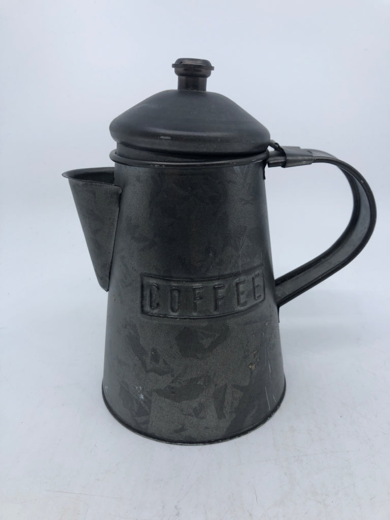 METAL DECORATIVE COFFEE POT.