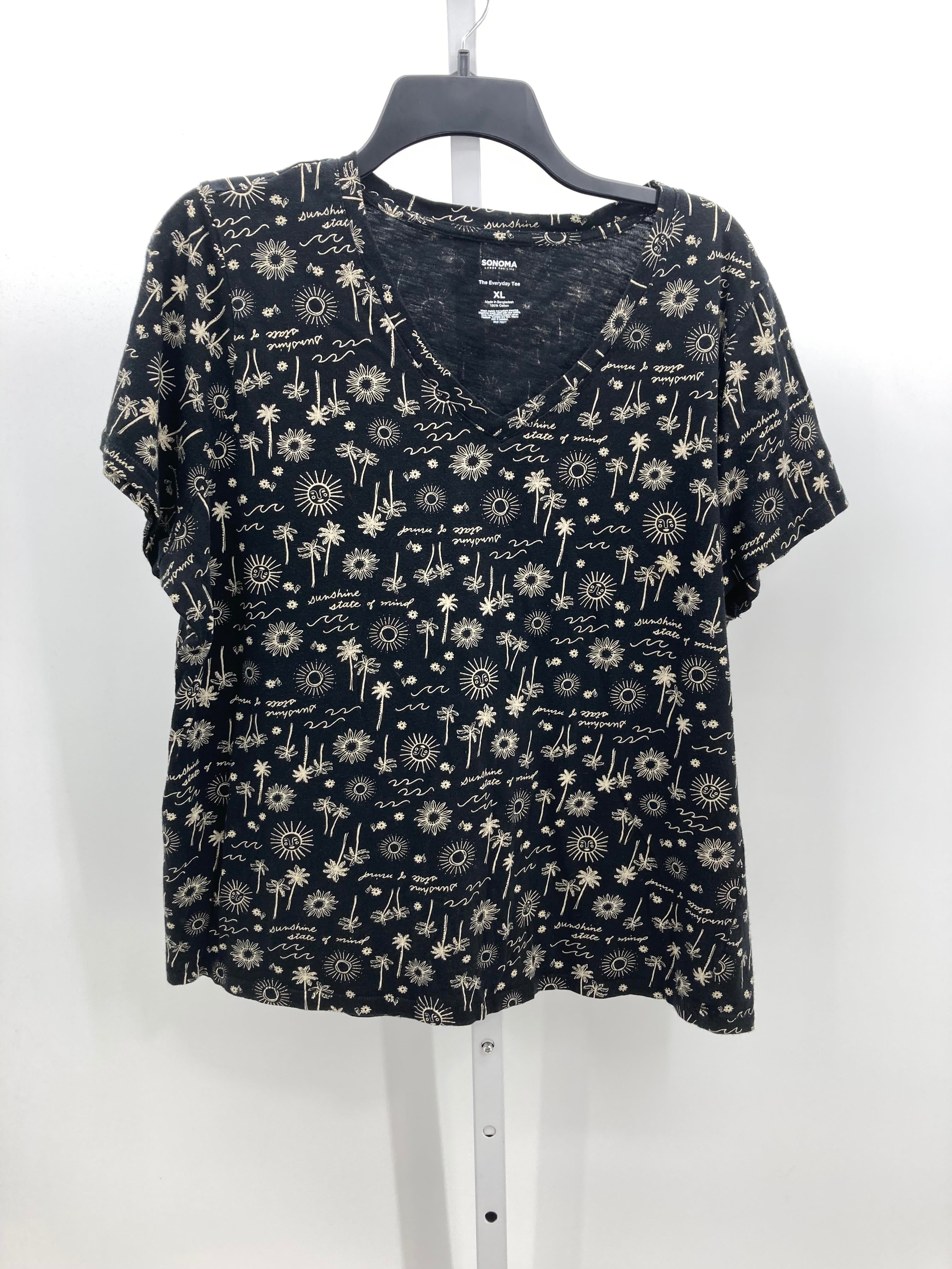 Sonoma Size Extra Large Misses Short Sleeve Shirt