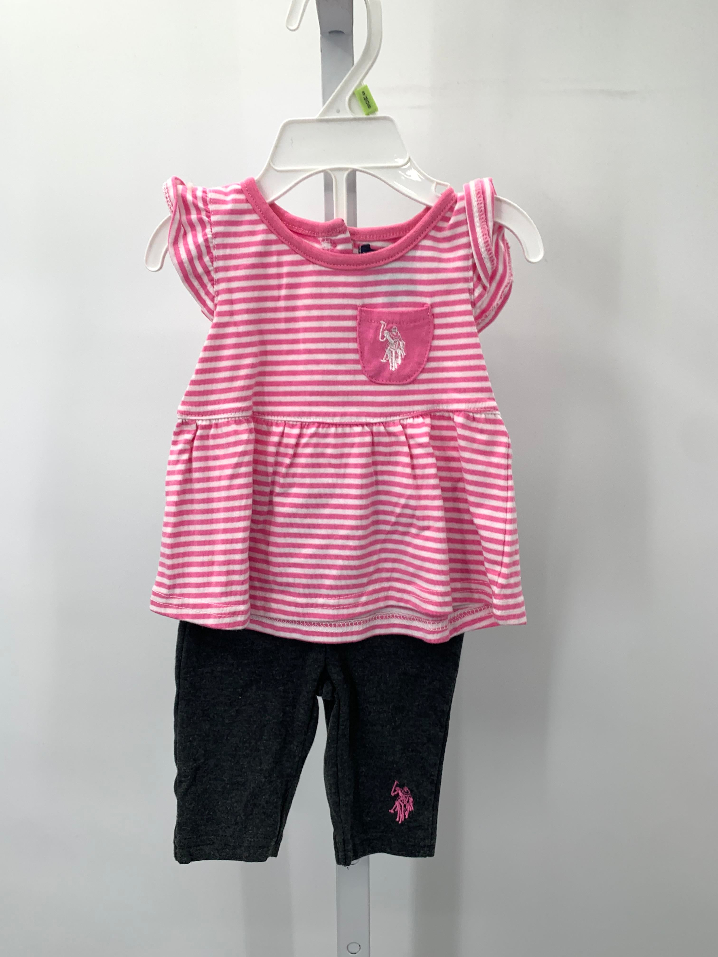 U.S. Polo Size 3-6 Months Girls 2 Pieces