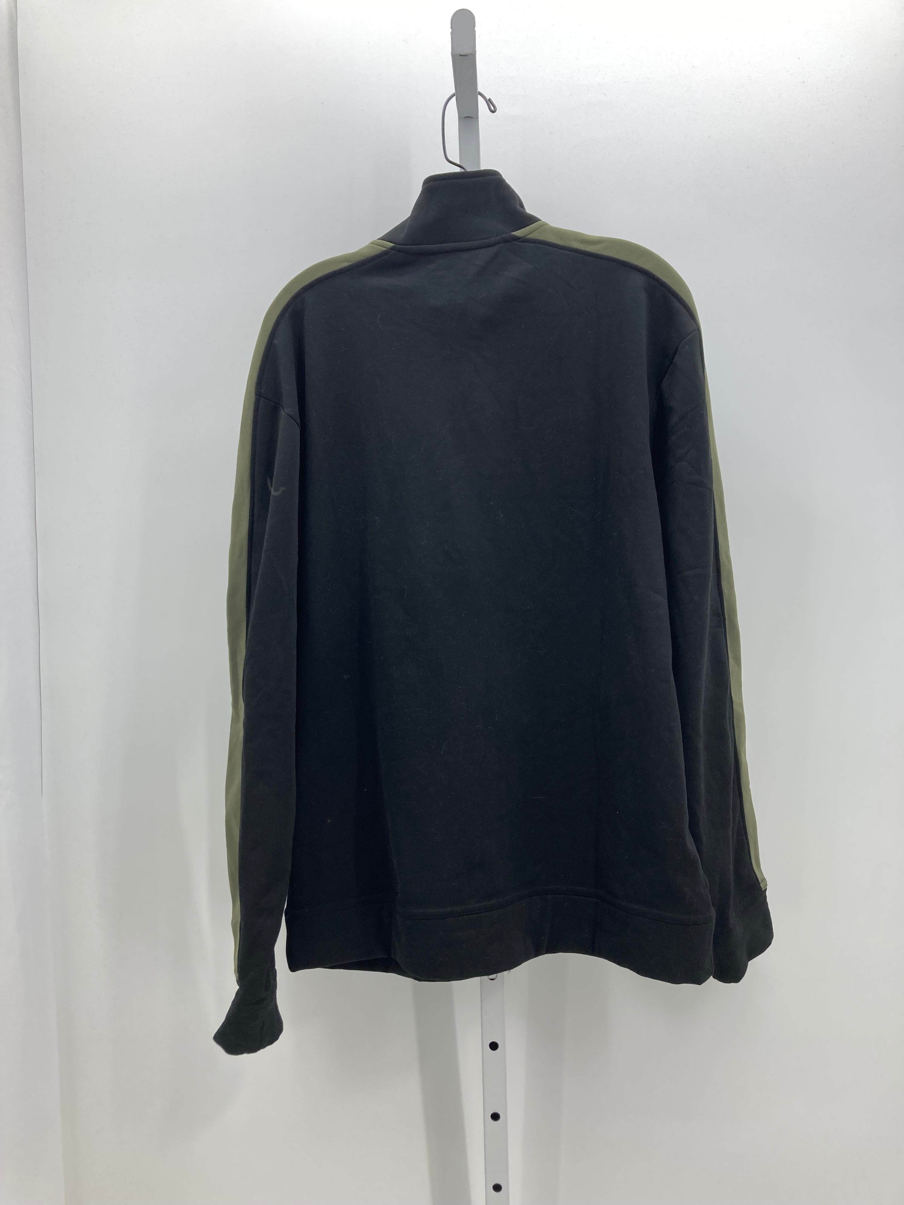 GREEN STRIPES ZIP KNIT