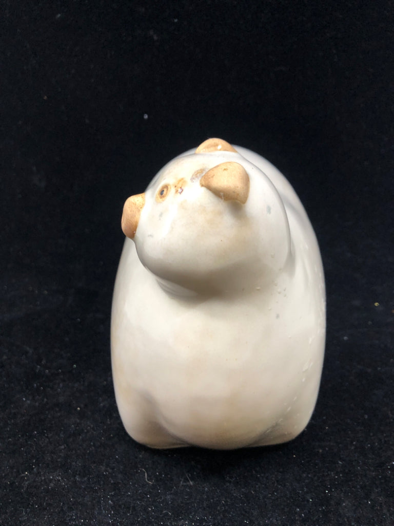FULL TAN CERAMIC PIG.