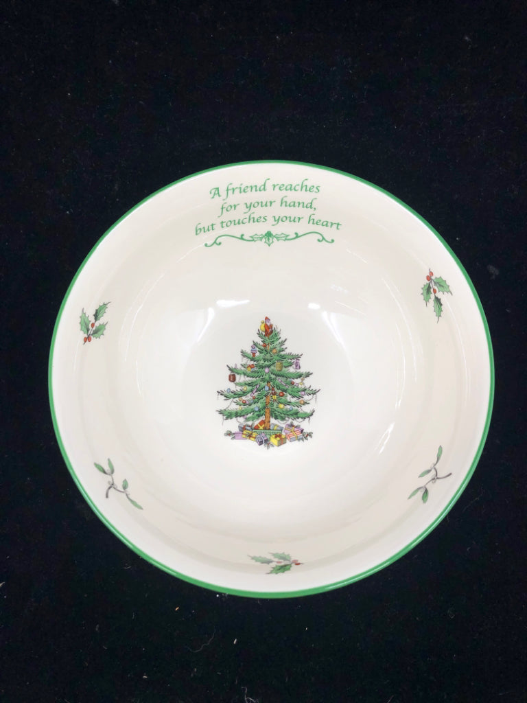 SPODE CHRISTMAS TREE BOWL-IN BOX