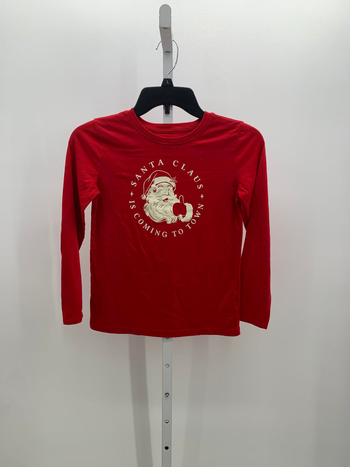 LONG SLV SHIRT SANTA CLAUSE IS COMING TO TOWN.