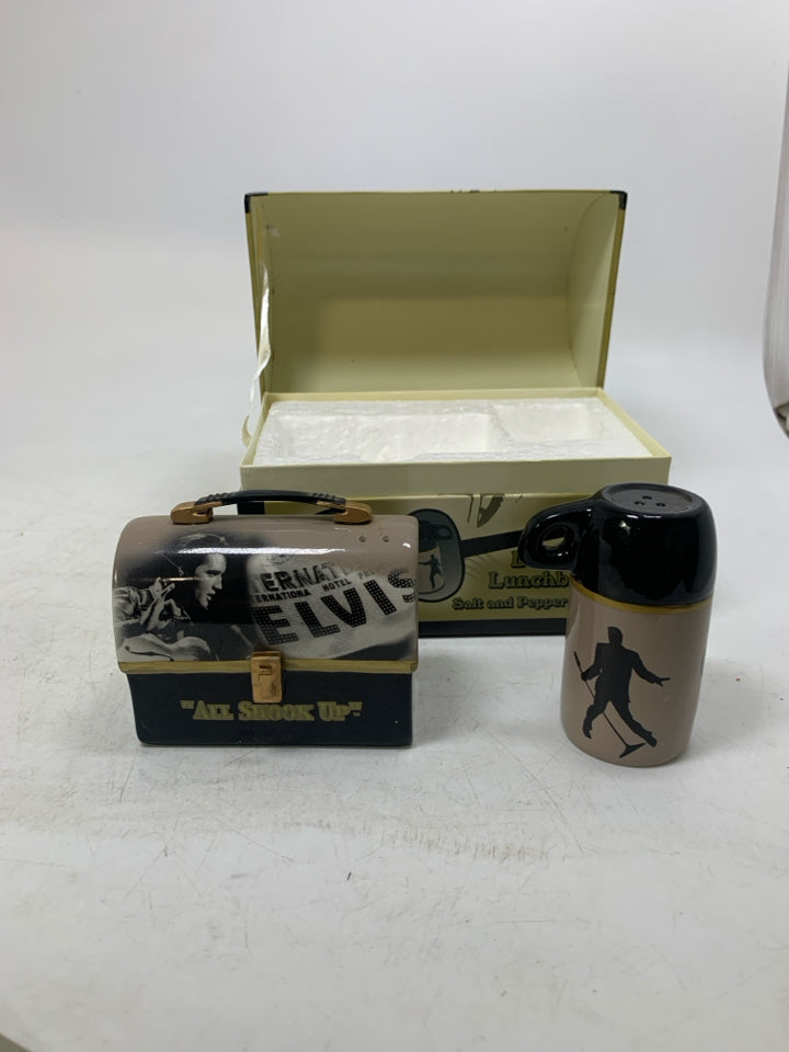 VTG ELVIS "ALL SHOOK UP" LUNCH BOX & THERMOS IN BOX.
