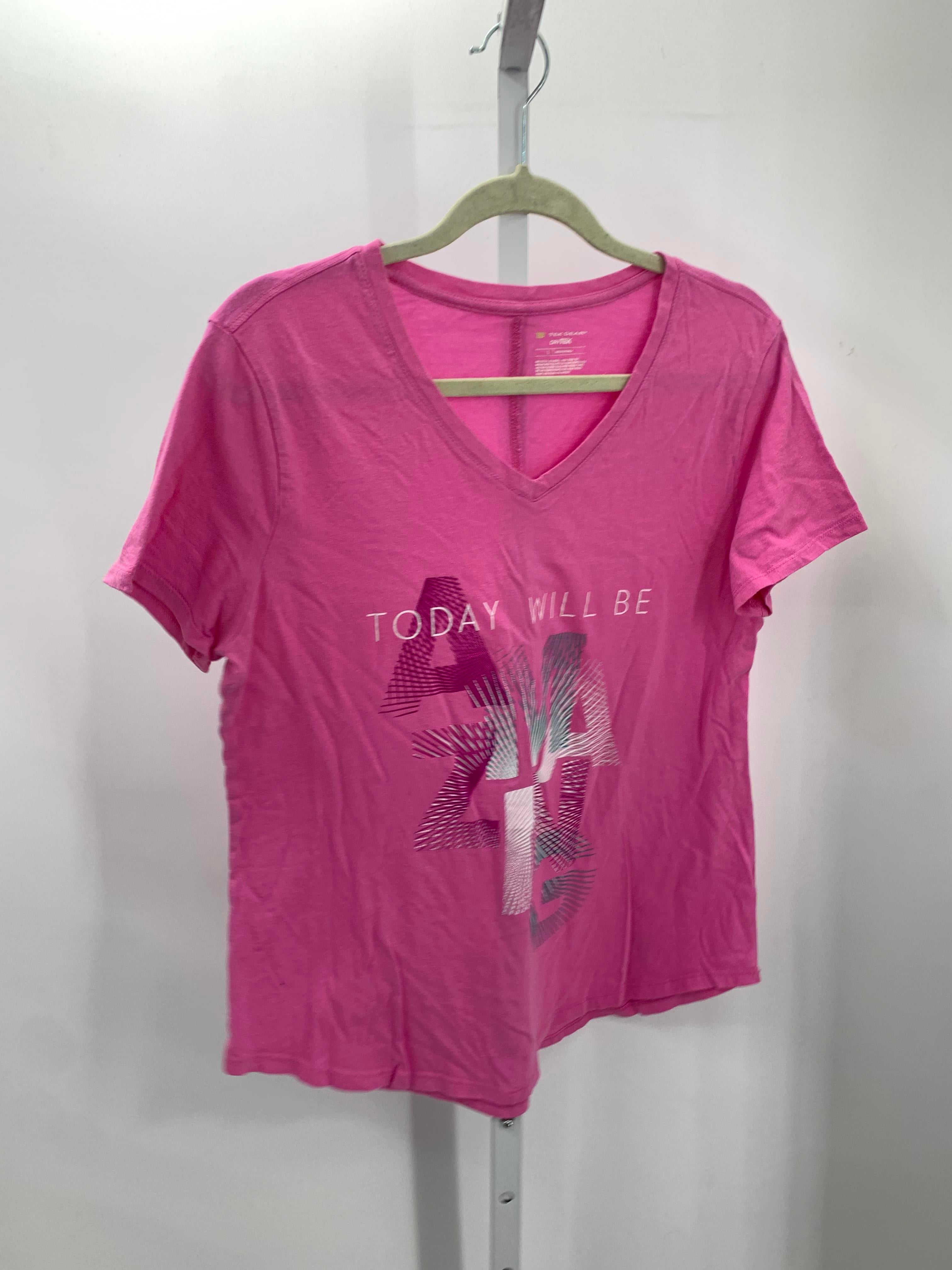 Tek Gear Size Large Misses Short Sleeve Shirt