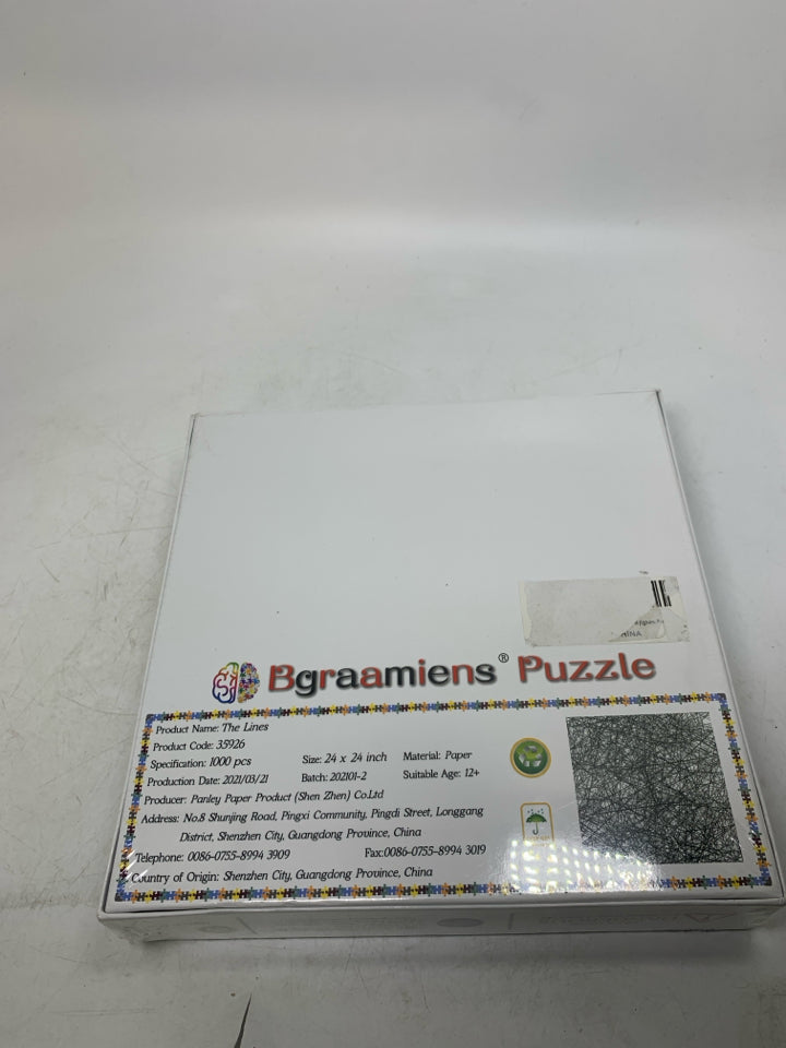 BLACK SCRIBBLES PUZZLE.