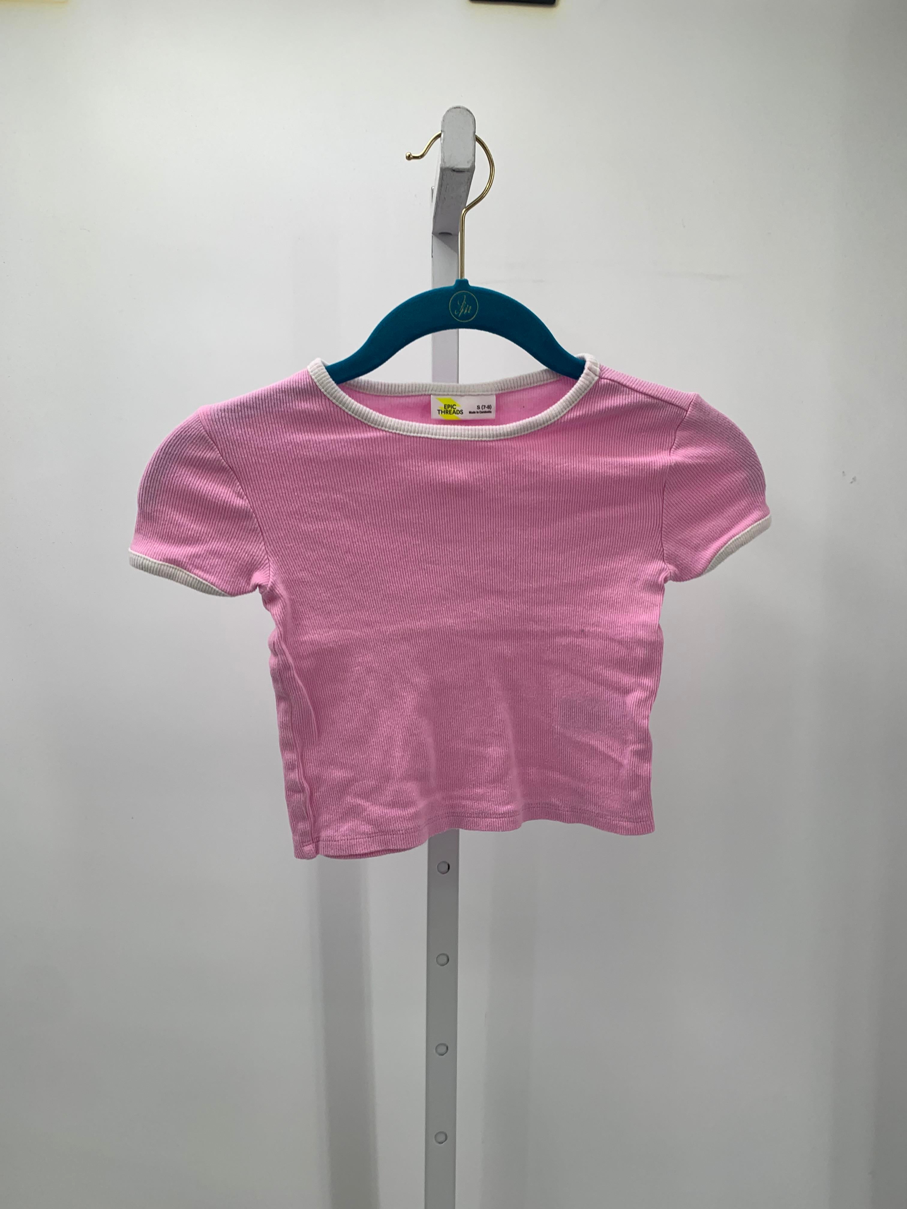 Epic Threads Size 7-8 Girls Short Sleeve Shirt