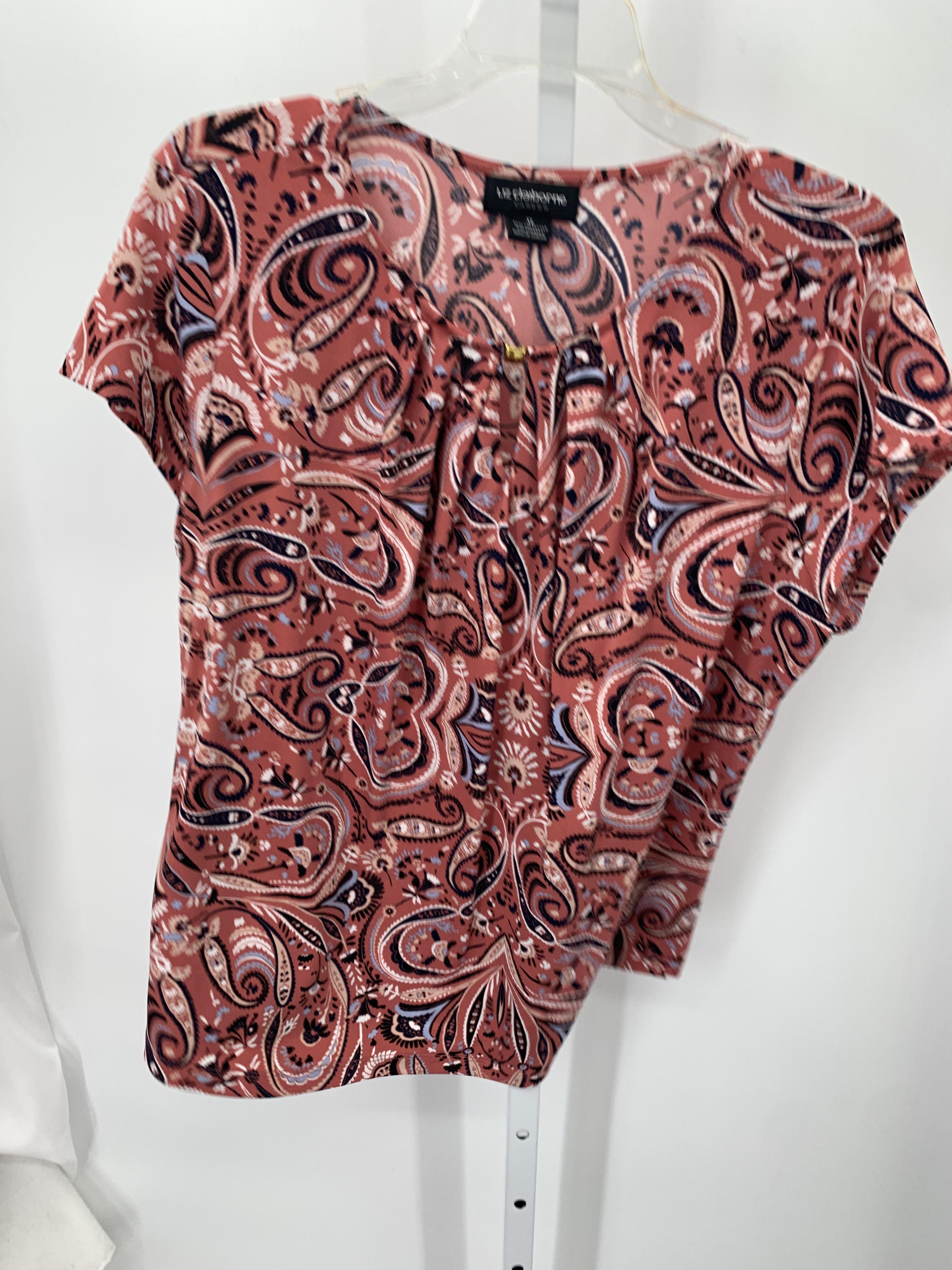 Liz Claiborne Size Extra Large Misses Short Sleeve Shirt