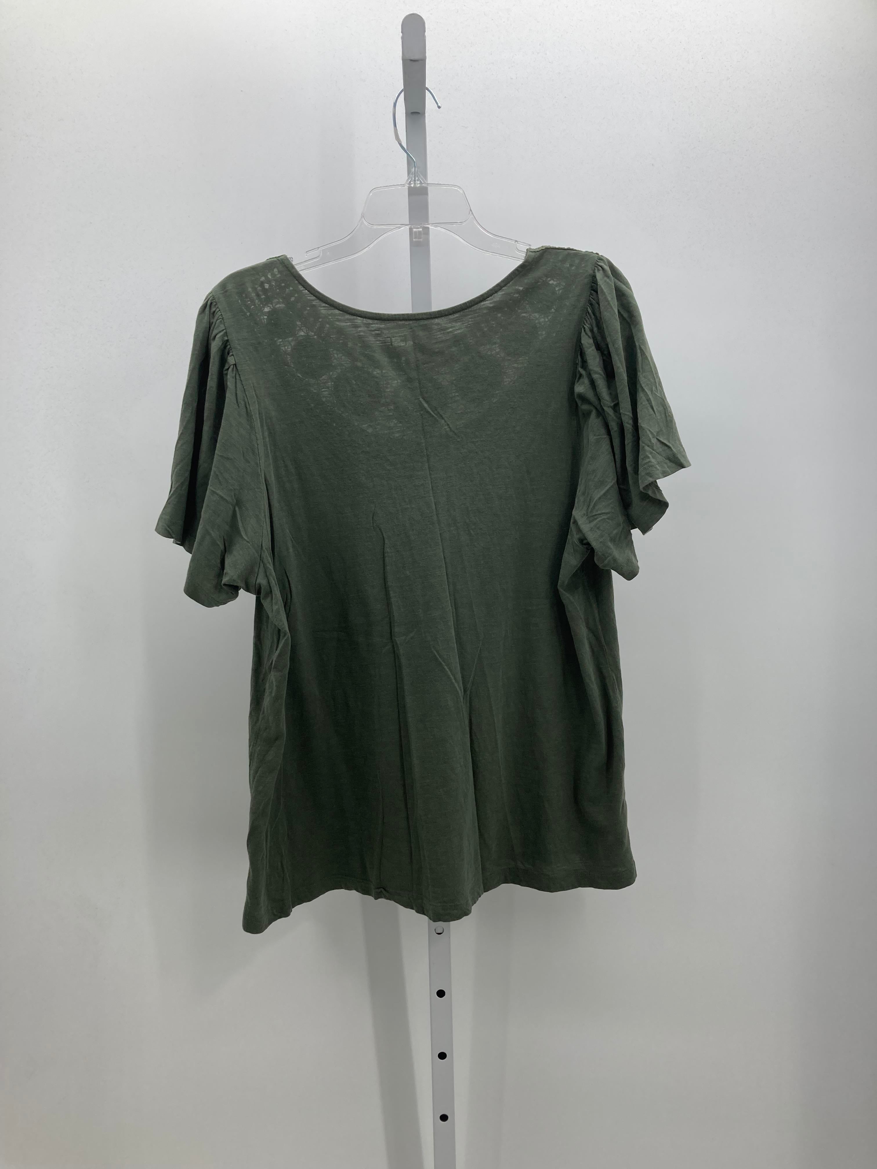 Loft Size Extra Large Misses Short Sleeve Shirt