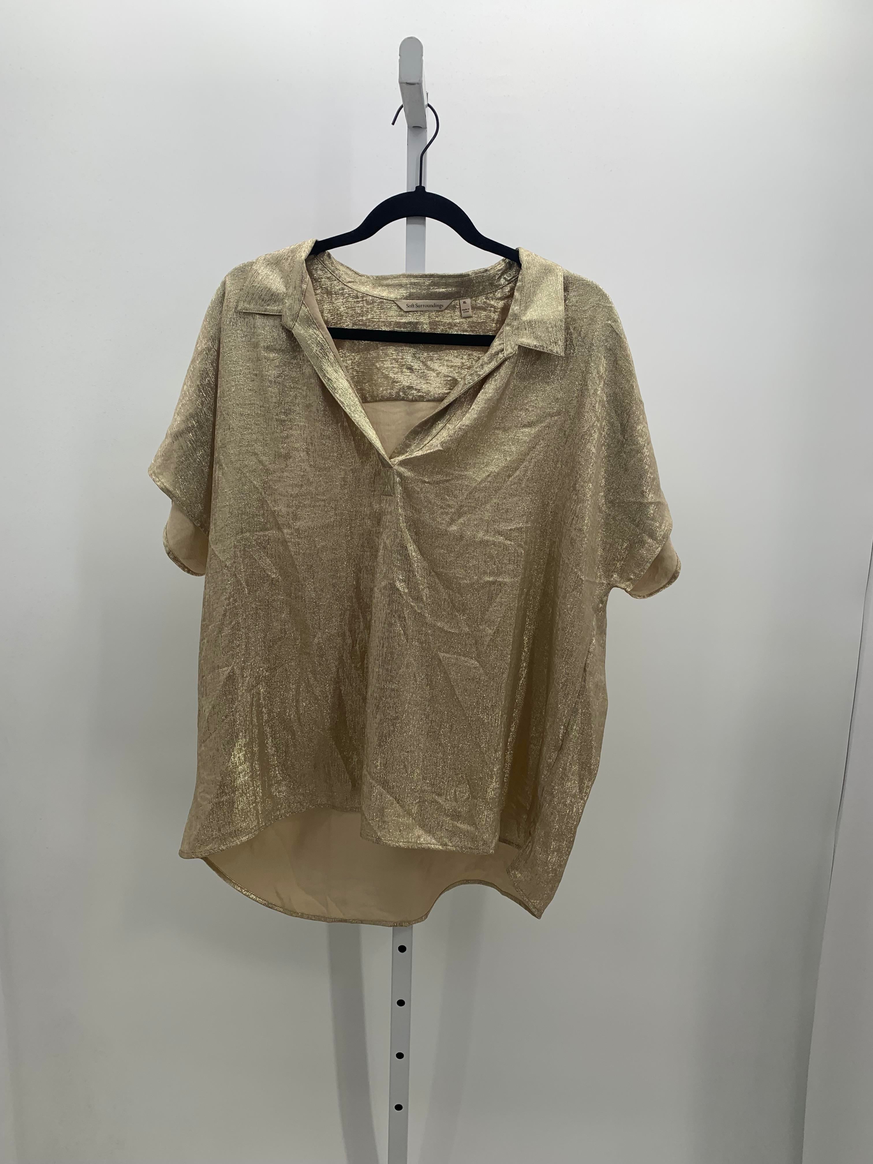 Soft Surroundings Size Extra Large Misses Short Sleeve Shirt